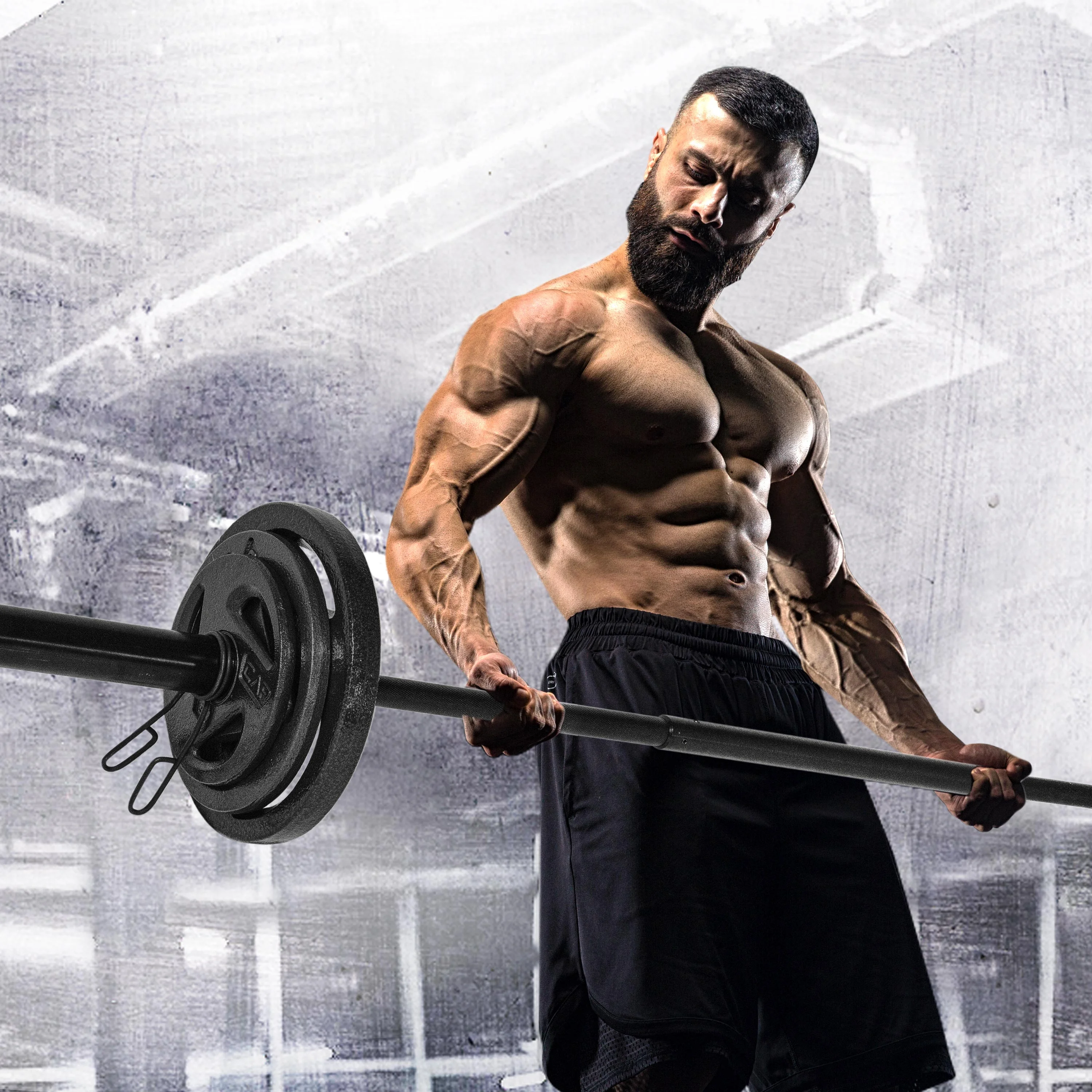 CAP Barbell Olympic Weight Set, 110 lb