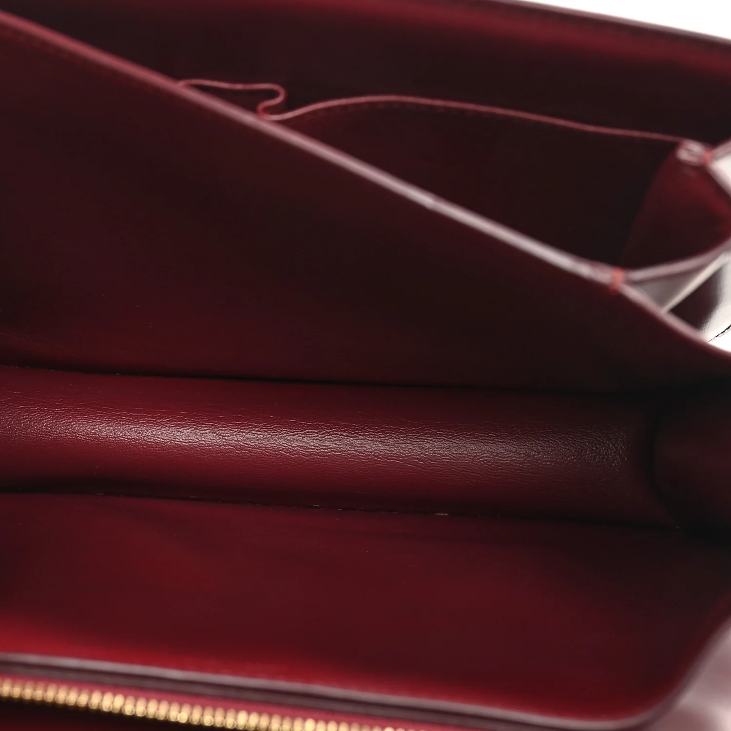 Box Calfskin Medium Classic Box Flap Bag Burgundy