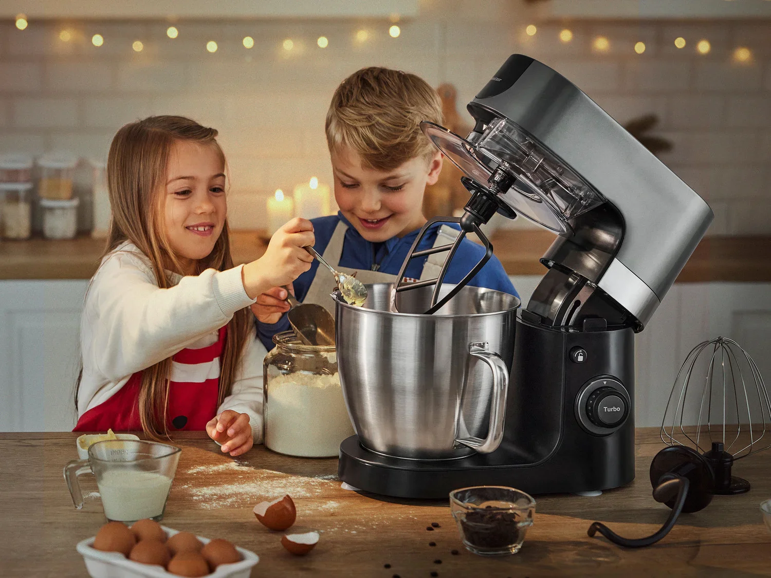 SILVERCREST KITCHEN TOOLS Robot de cuisine SKMP 1300 D3, 1300 W, 6,3 L