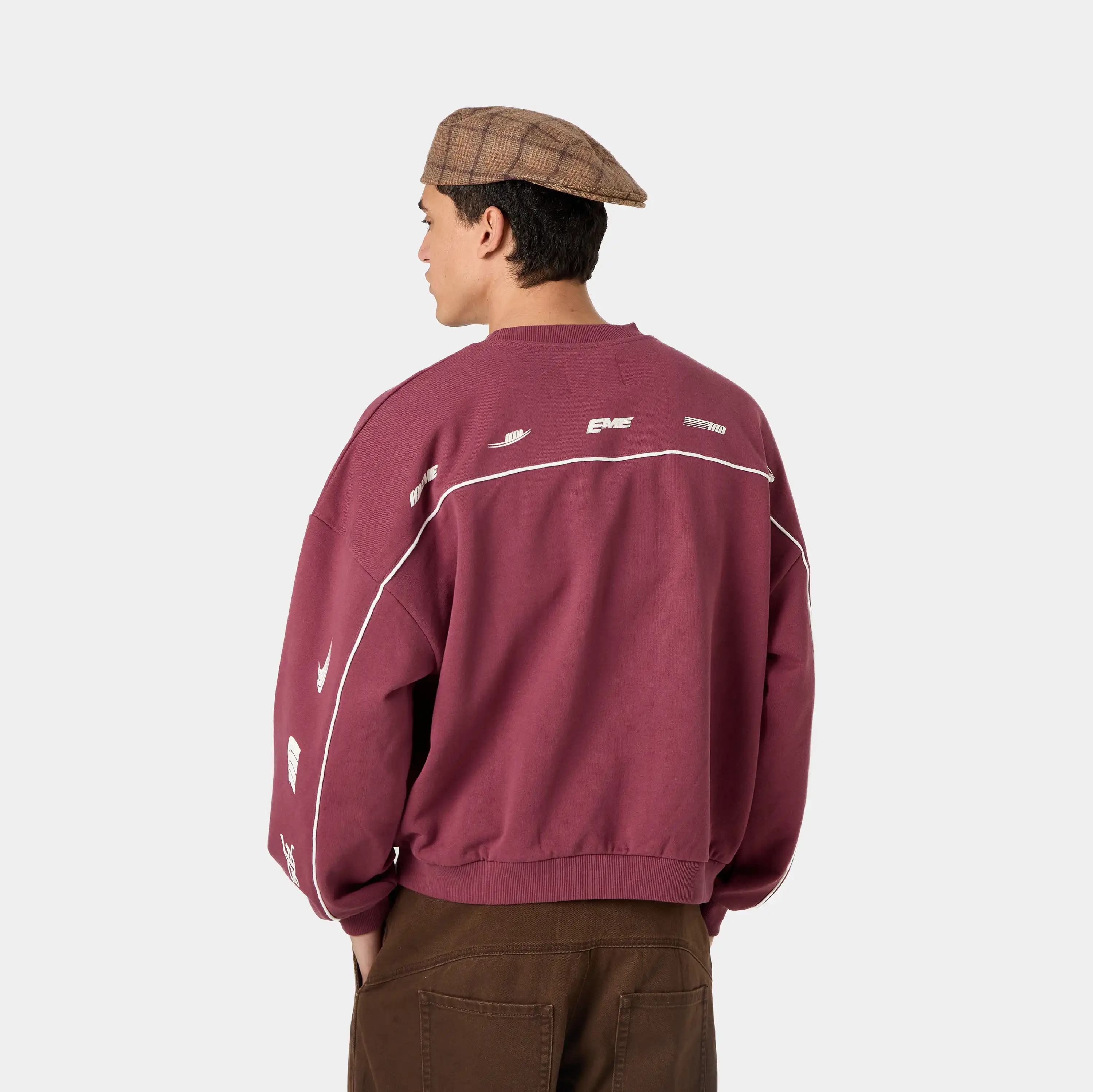 Zenit Burgundy Oversized Crewneck