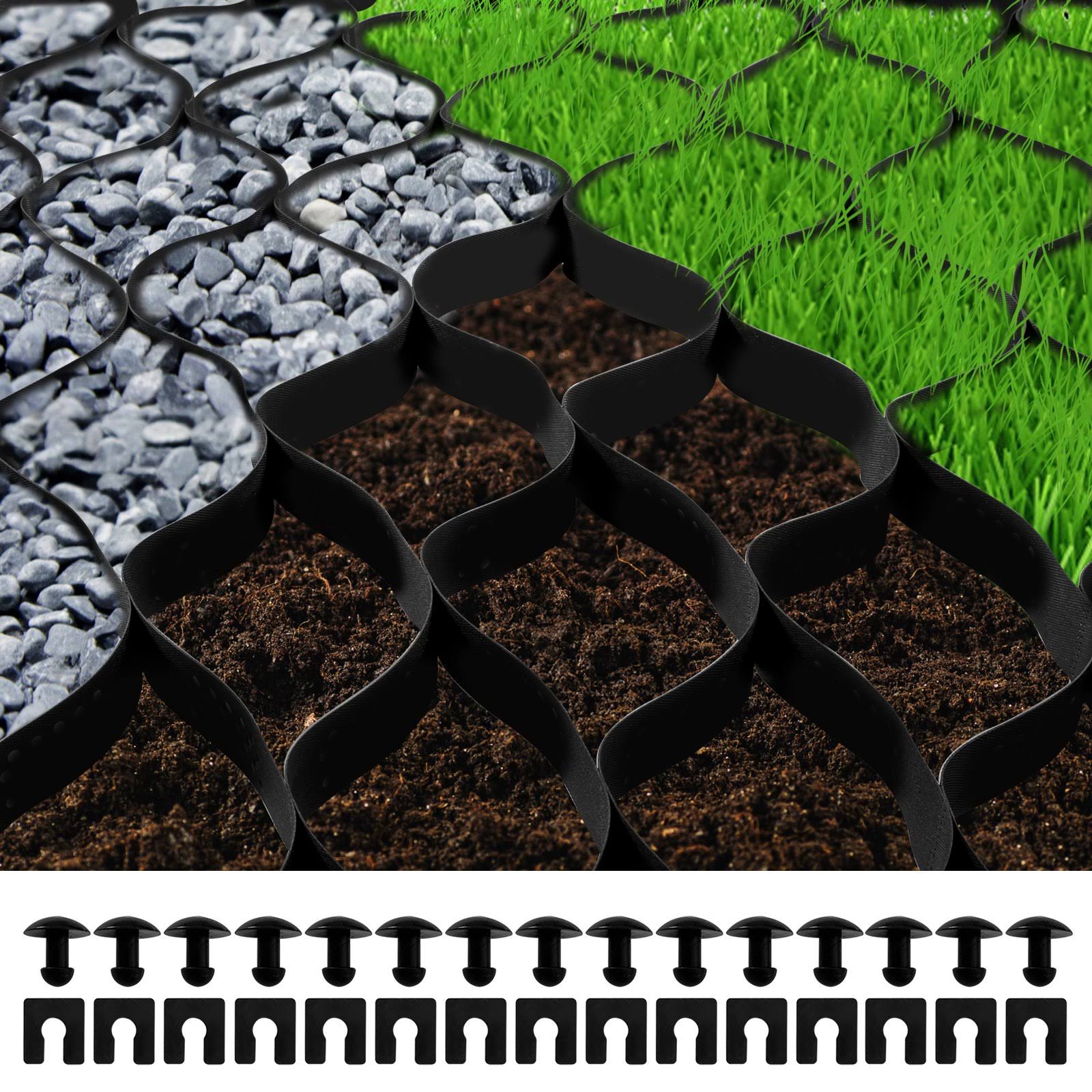 VEVOR Ground Grid, 1885 lbs per Sq ft Load Geo Grid, 2