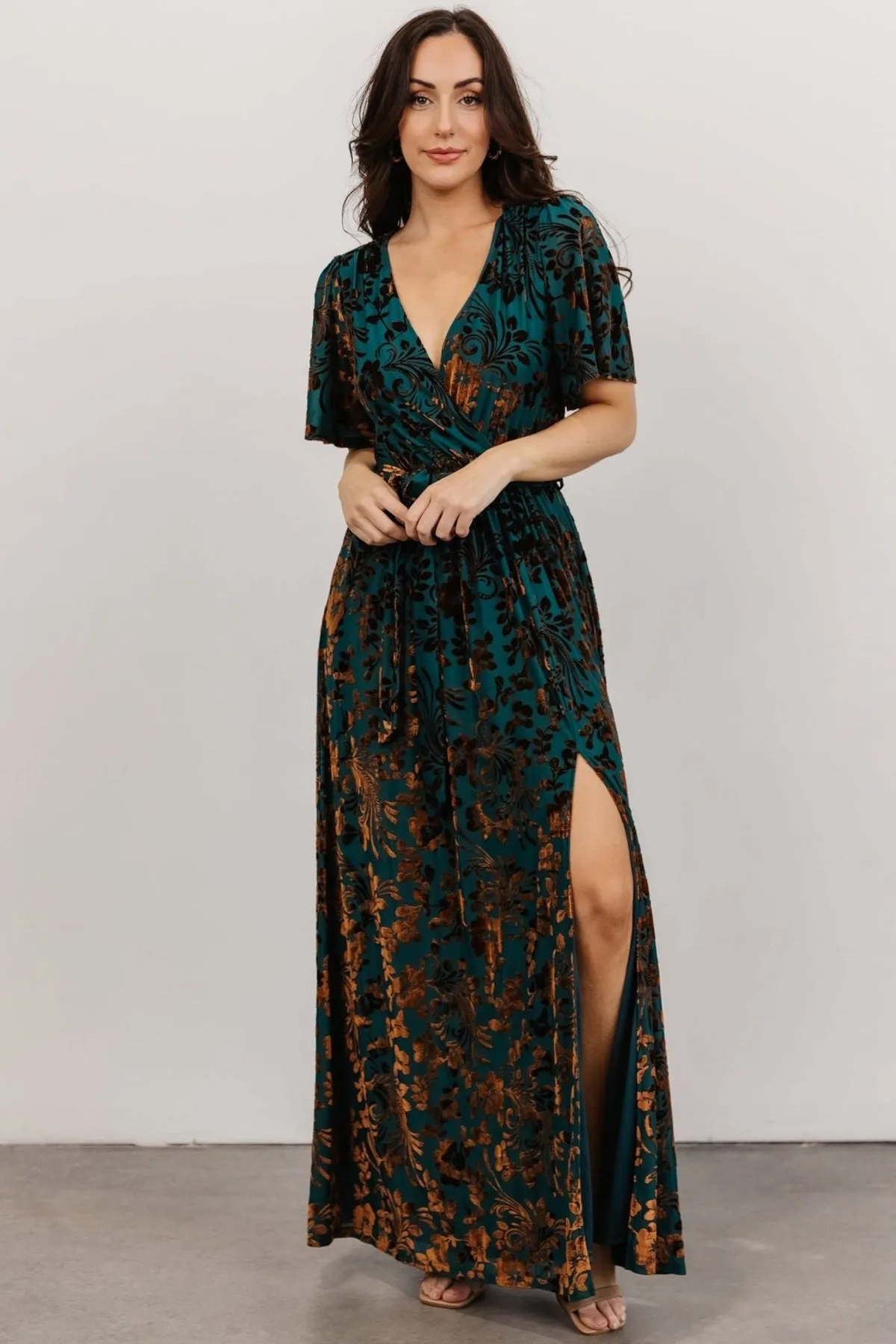 Uma Velvet Maxi Dress