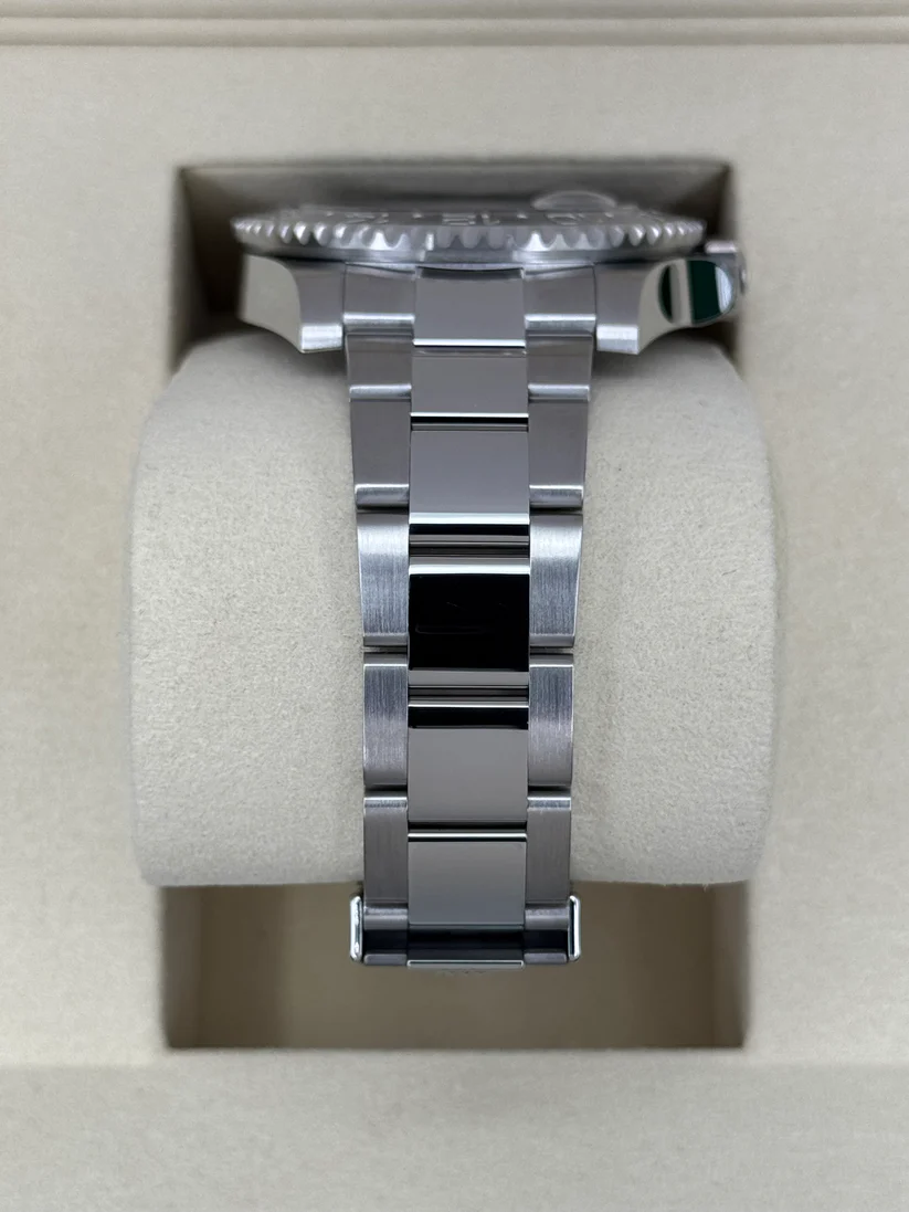 [Super Clone]RLX GMT-Master II Black Grey Bezel Oyster Bracelet 