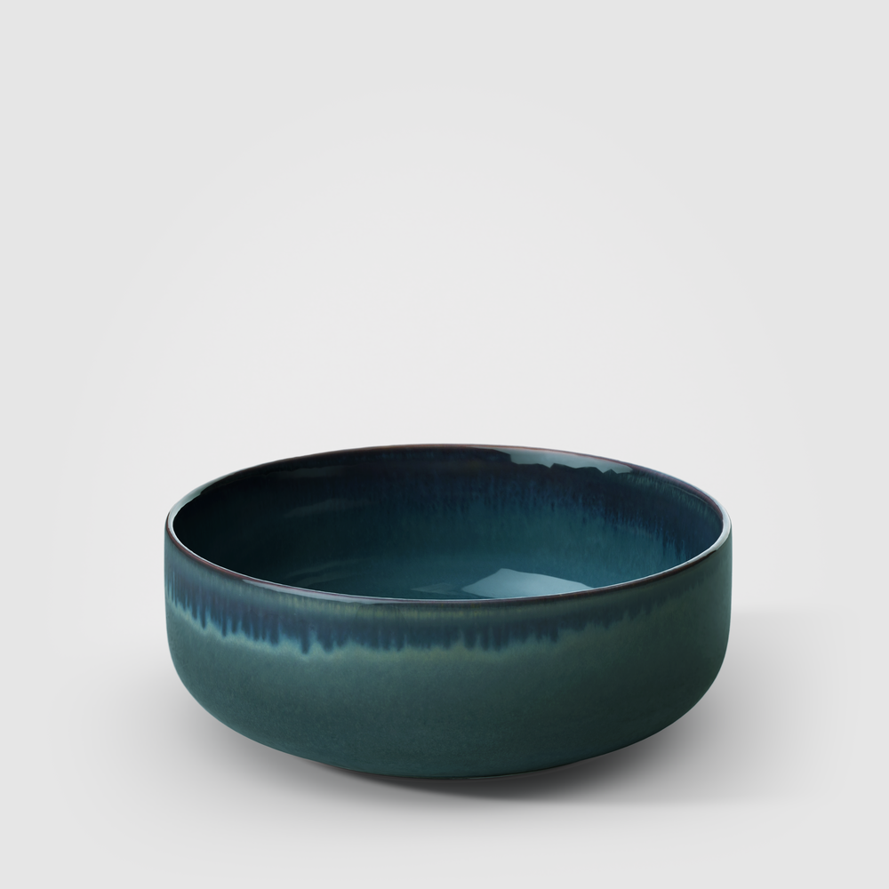 Crafted Serving Bowl - Blue, 18.6 oz, Premium Porcelain