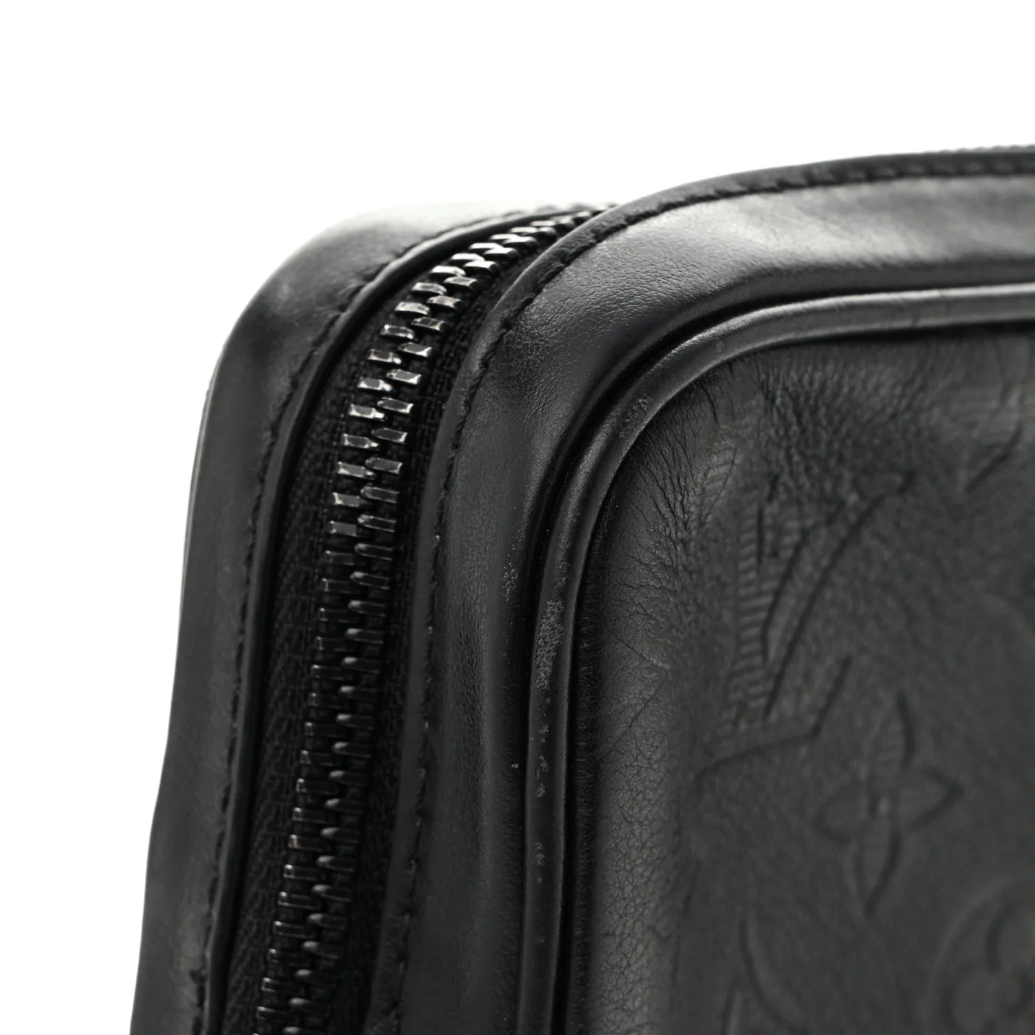 Calfskin Monogram Shadow Danube PM Black