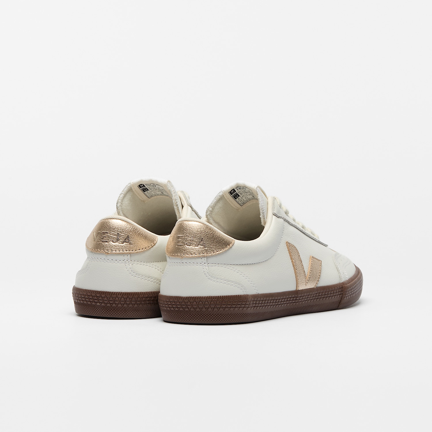 Veja VOLLEY LEATHER WHITE PLATINE BARK