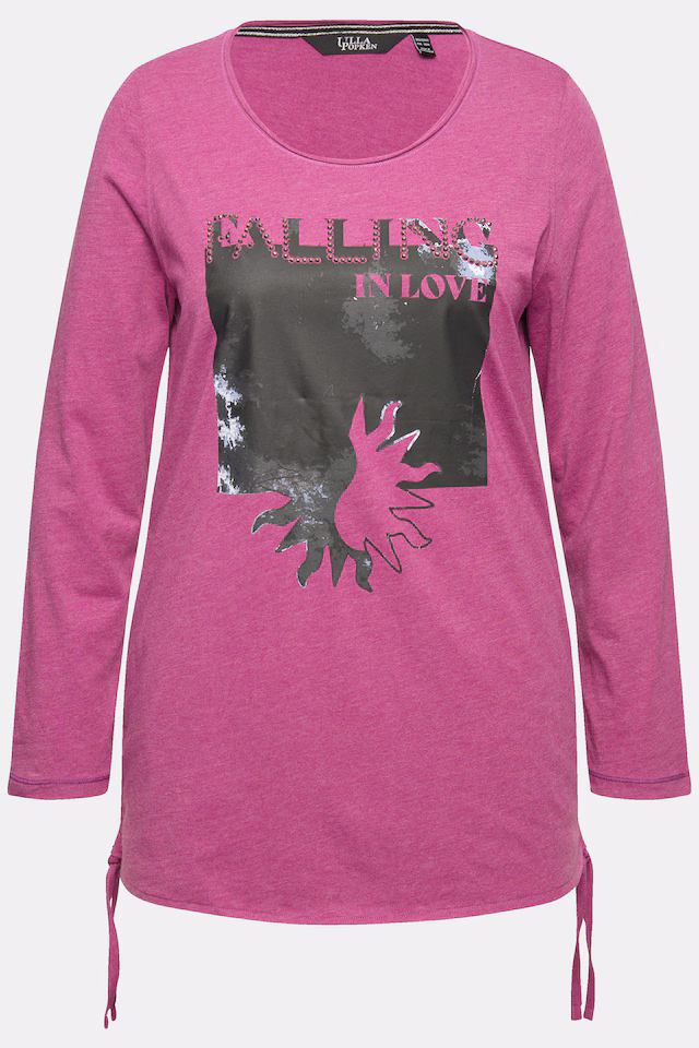 Tie Hem Long Sleeve Graphic Tee