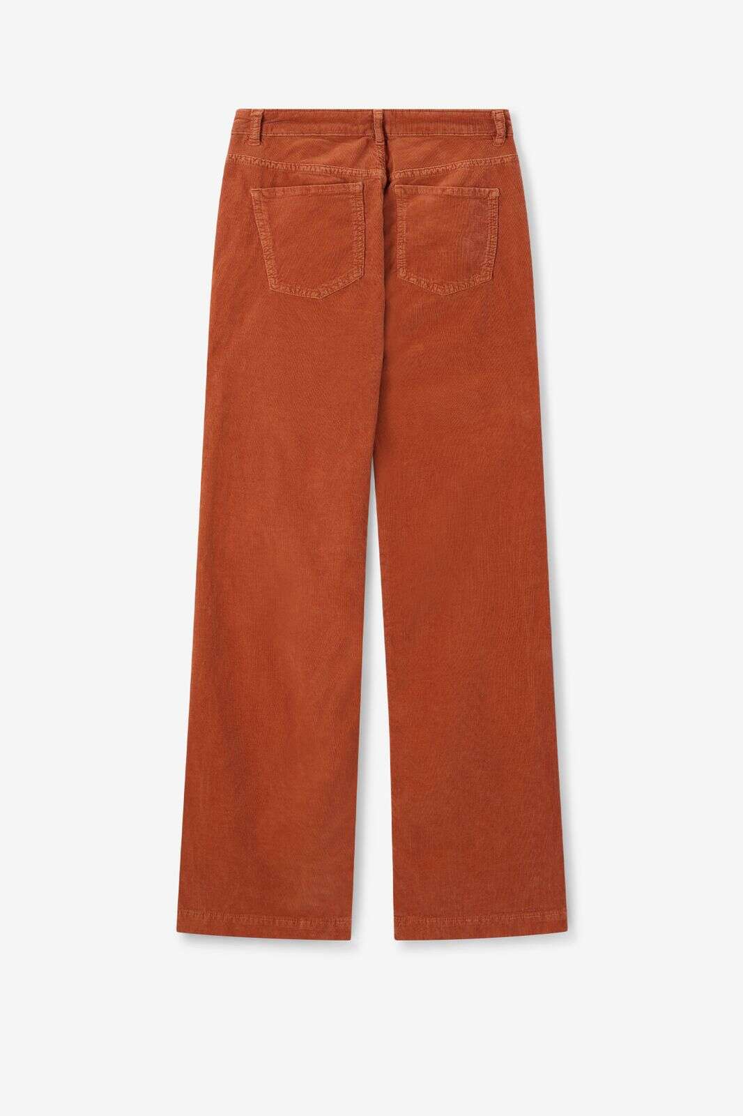 Bruine corduroy flaired broek