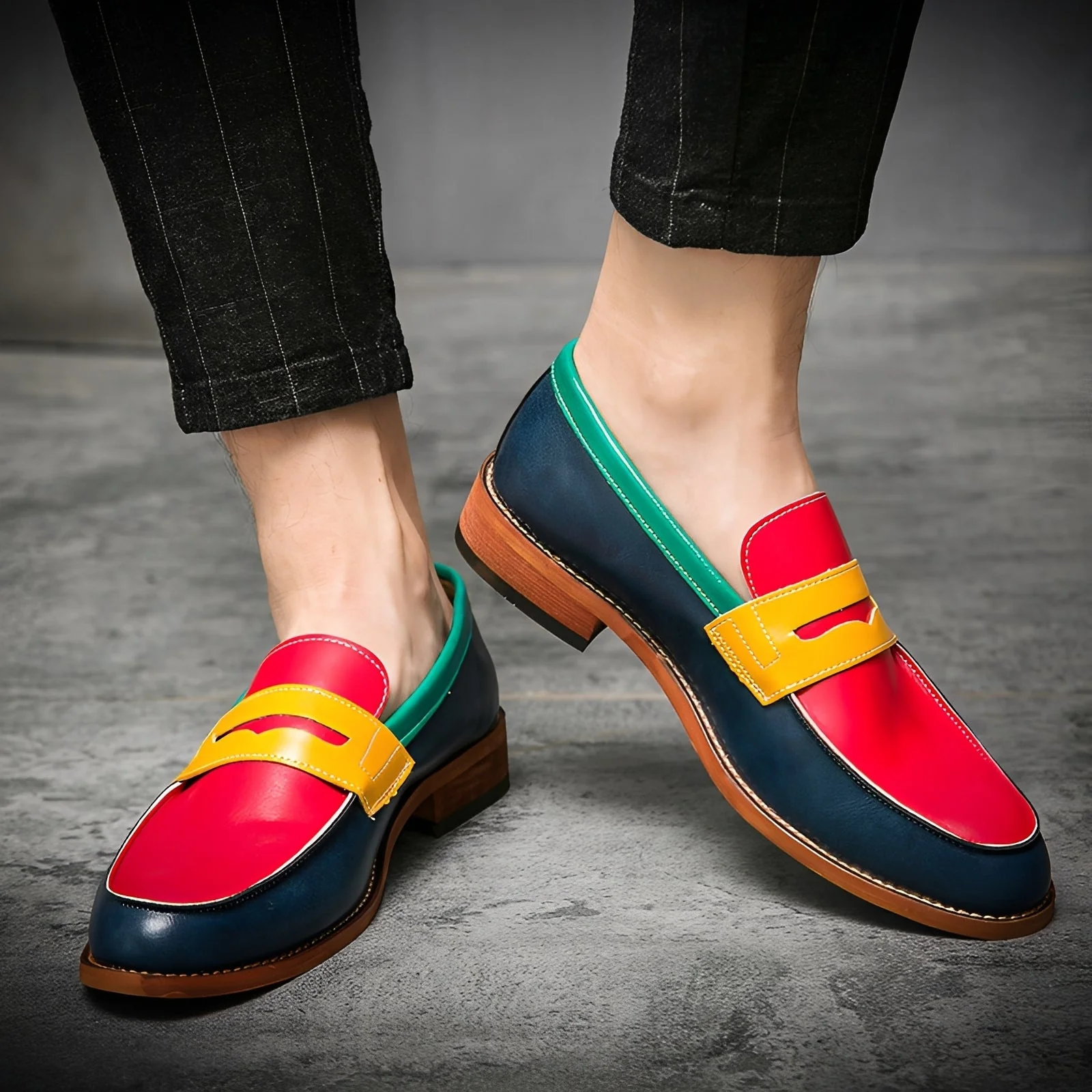 Archie – Chaussons pour hommes – élégant et coloré