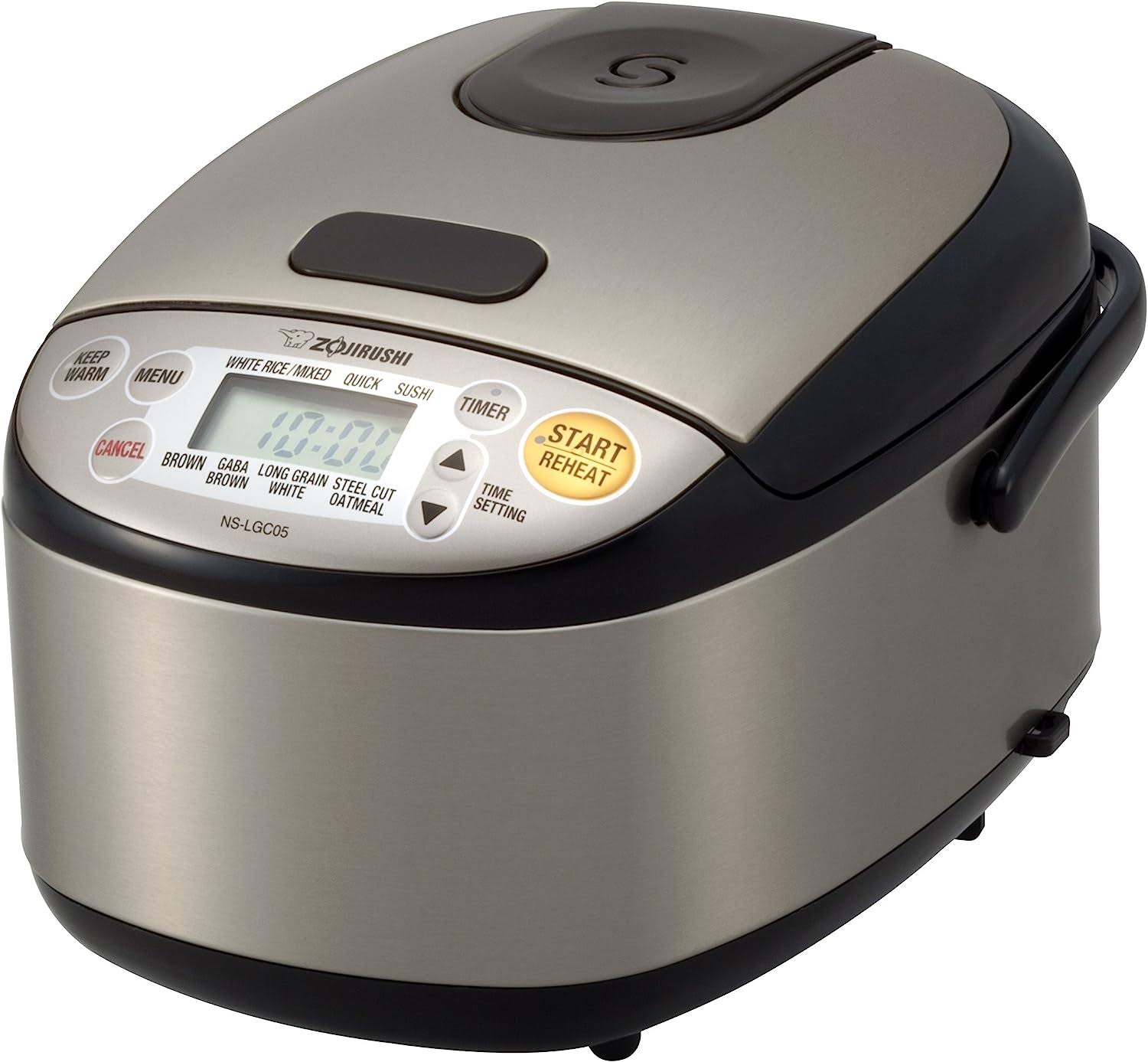 Zojirushi Ns-lgc05xb Micom Rice Cooker & Warmer 3-Cups (Uncooked) Stainless Black