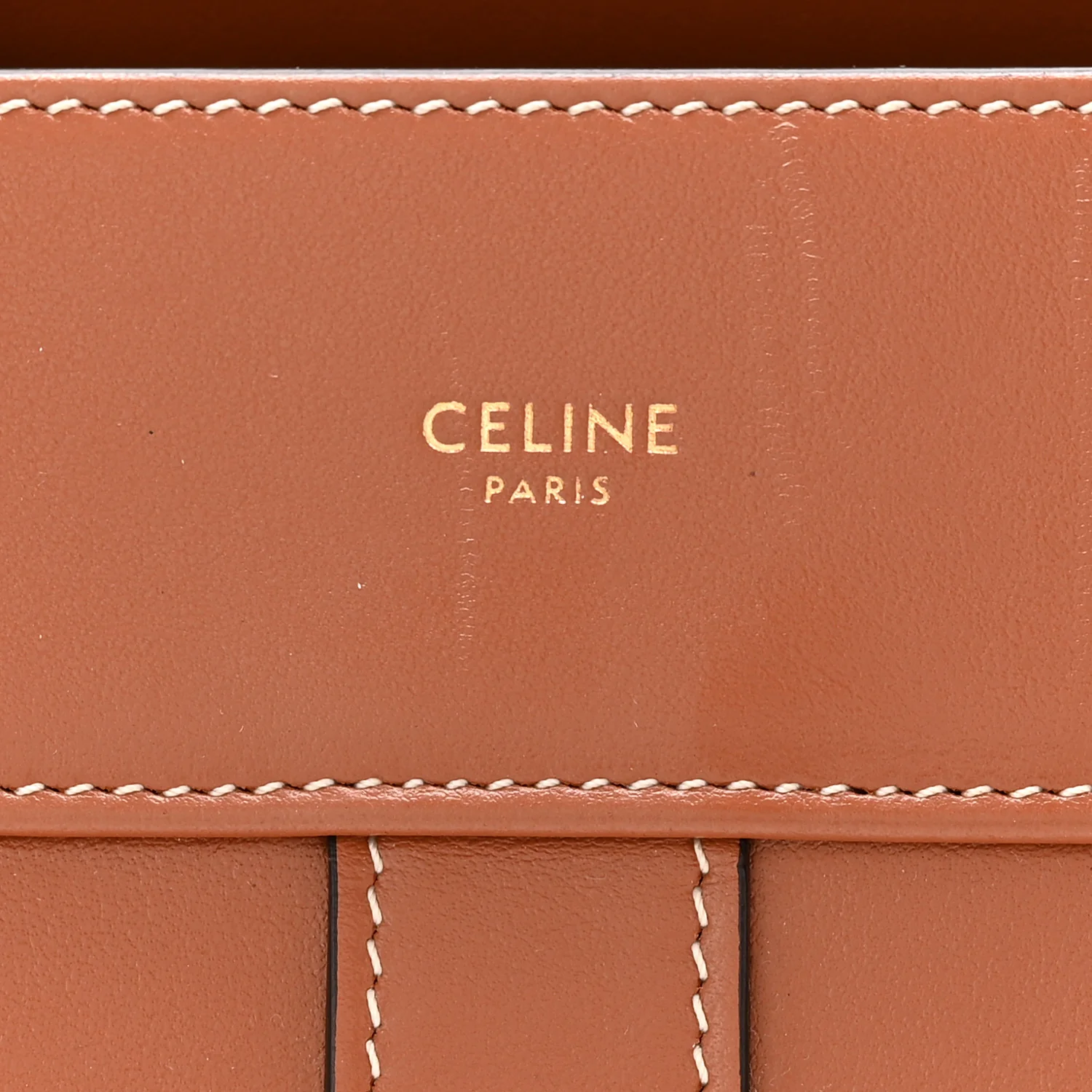 Calfskin Small Cabas De France Tan