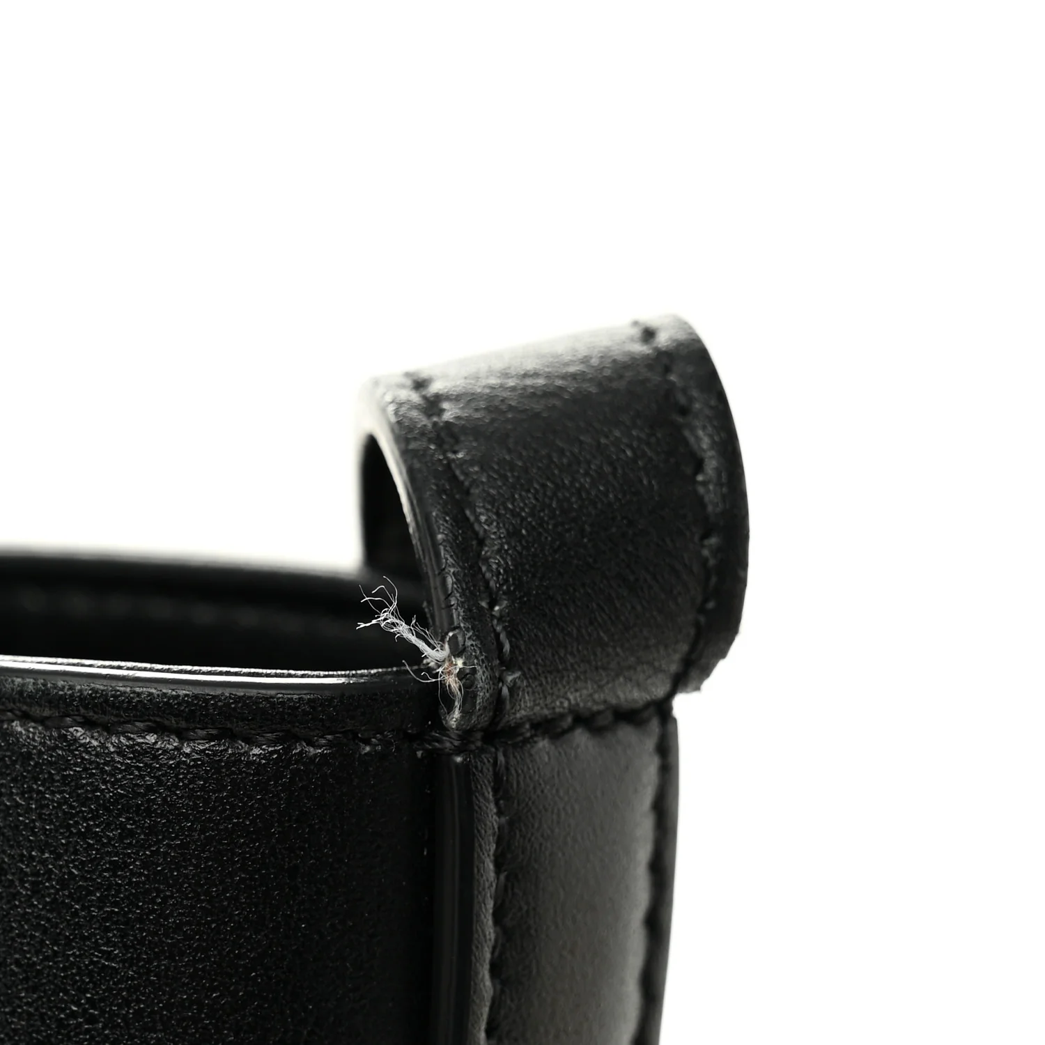 Smooth Calfskin Small Cuir Triomphe Bucket Bag Black