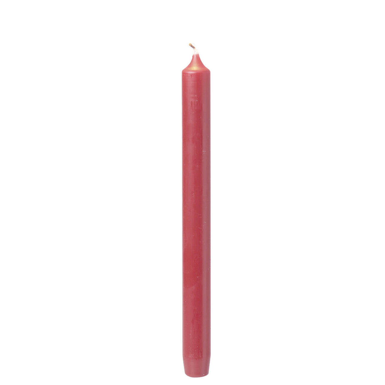 Bougie chandelle rouge Ø2xH25 cm x6