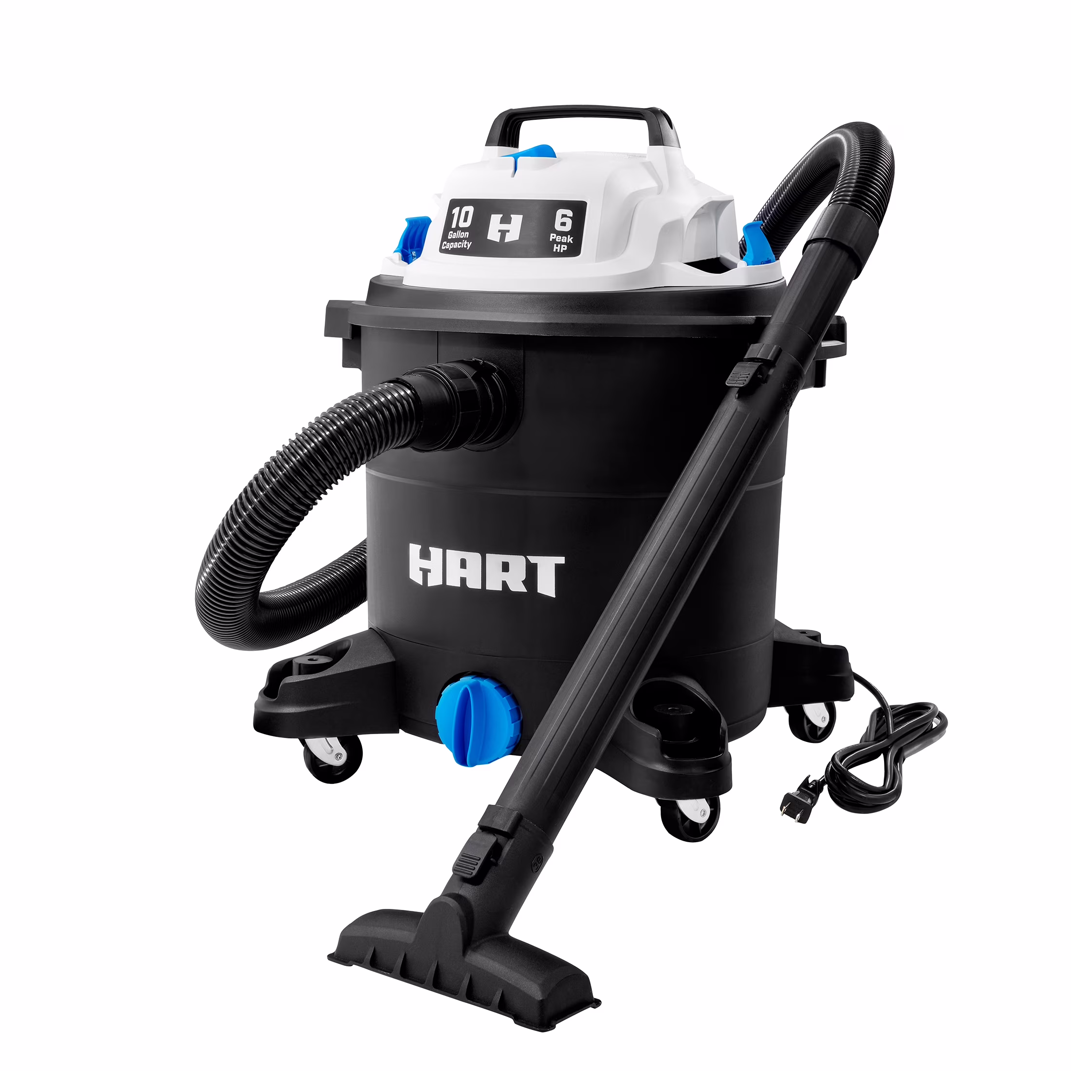 10 Gallon 6 Peak HP Poly Wet/Dry Vacuum, VOC1012PF 3702
