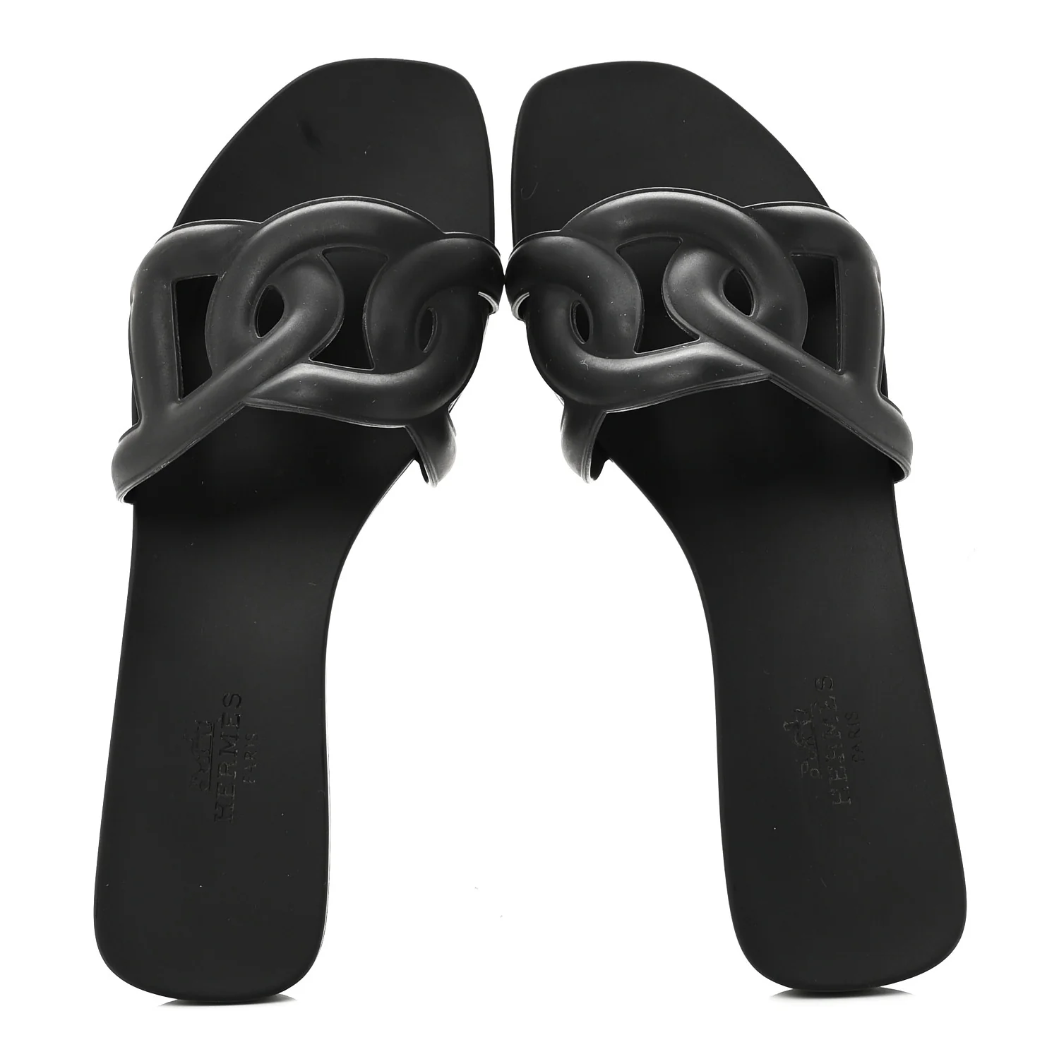 Rubber Aloha Sandals 35 Black