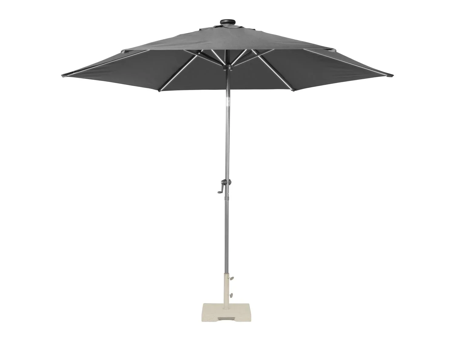 LIVARNO Parasol avec clairage solaire LED
