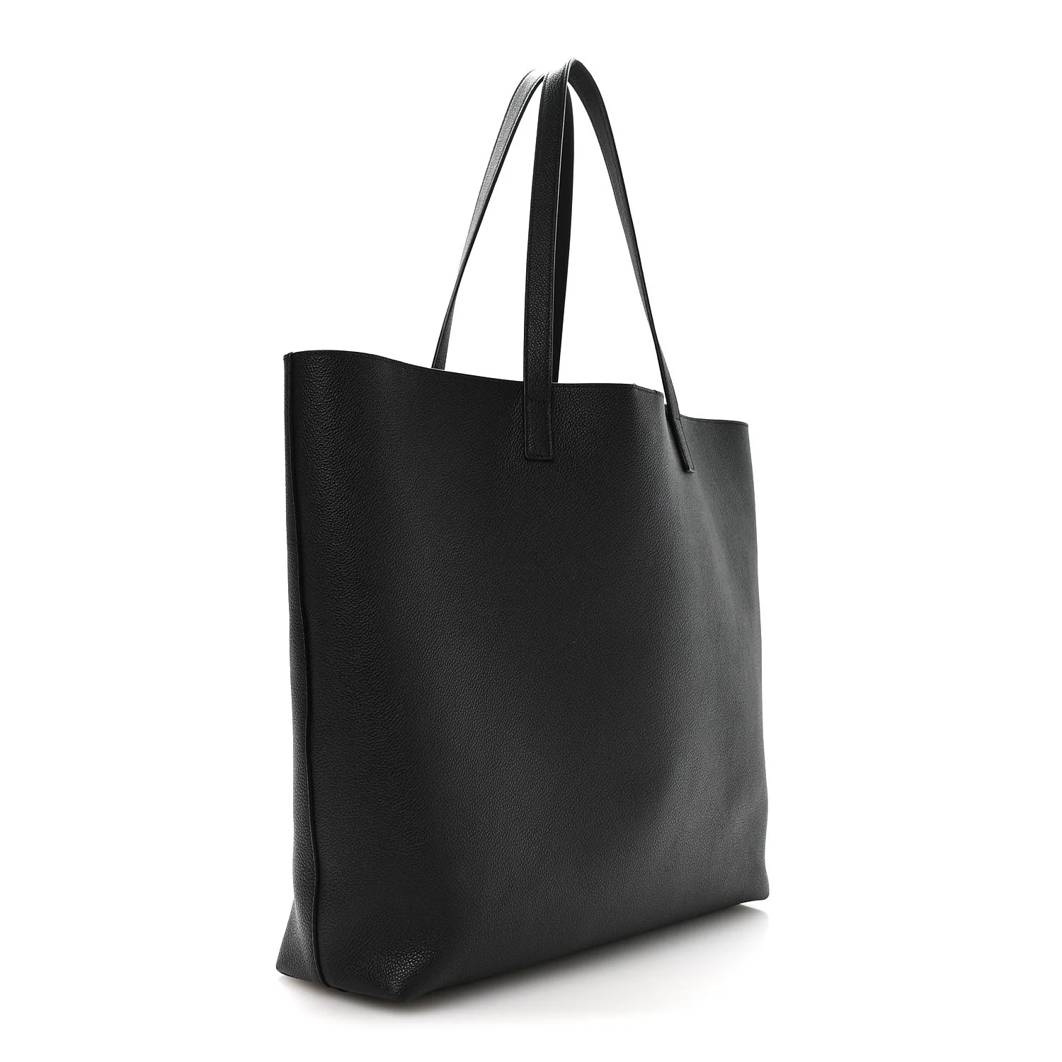 Calfskin Large Shopping Tote Black