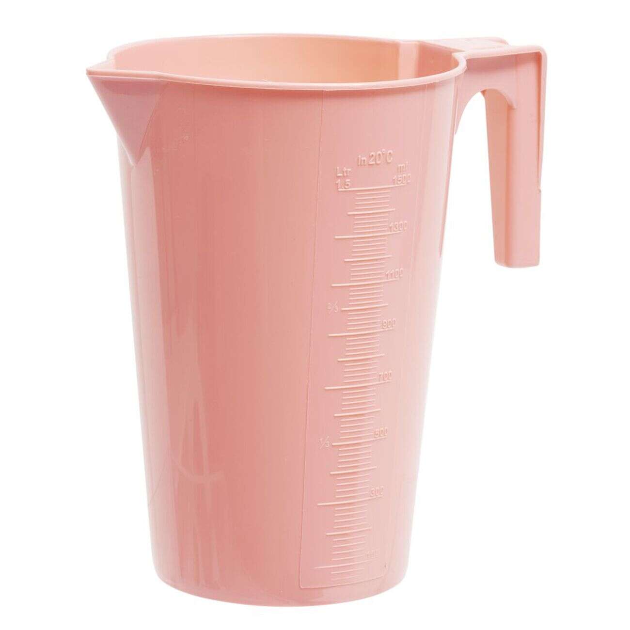 Pichet plastique gradué 1,5L coloré (3 modèles)
