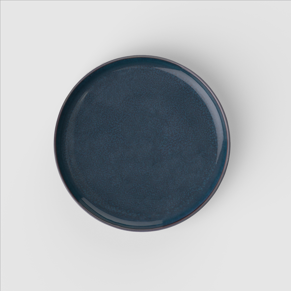 Crafted Salad/ Dessert Plate - Blue, 8.3'', Premium Porcelain