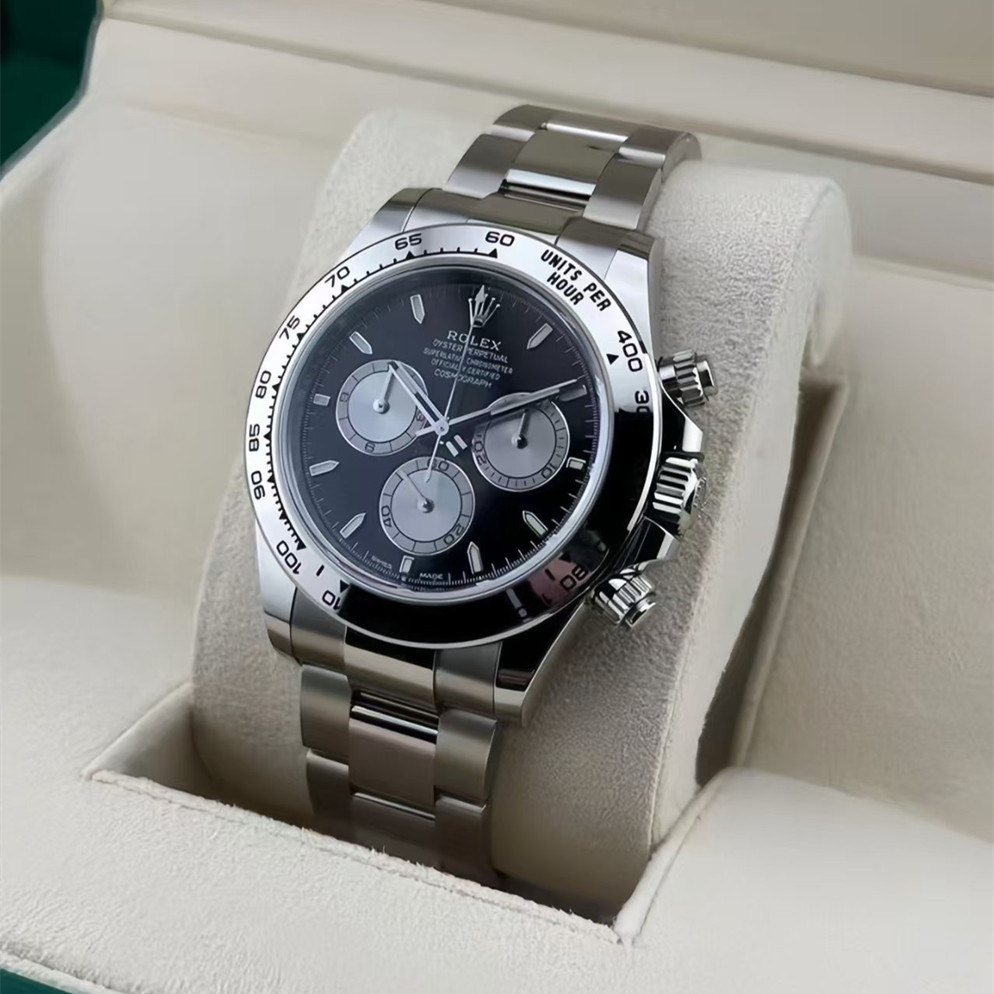 [Super Clone]ROLEX Daytona White Gold/Black/Oyster m126509-0001