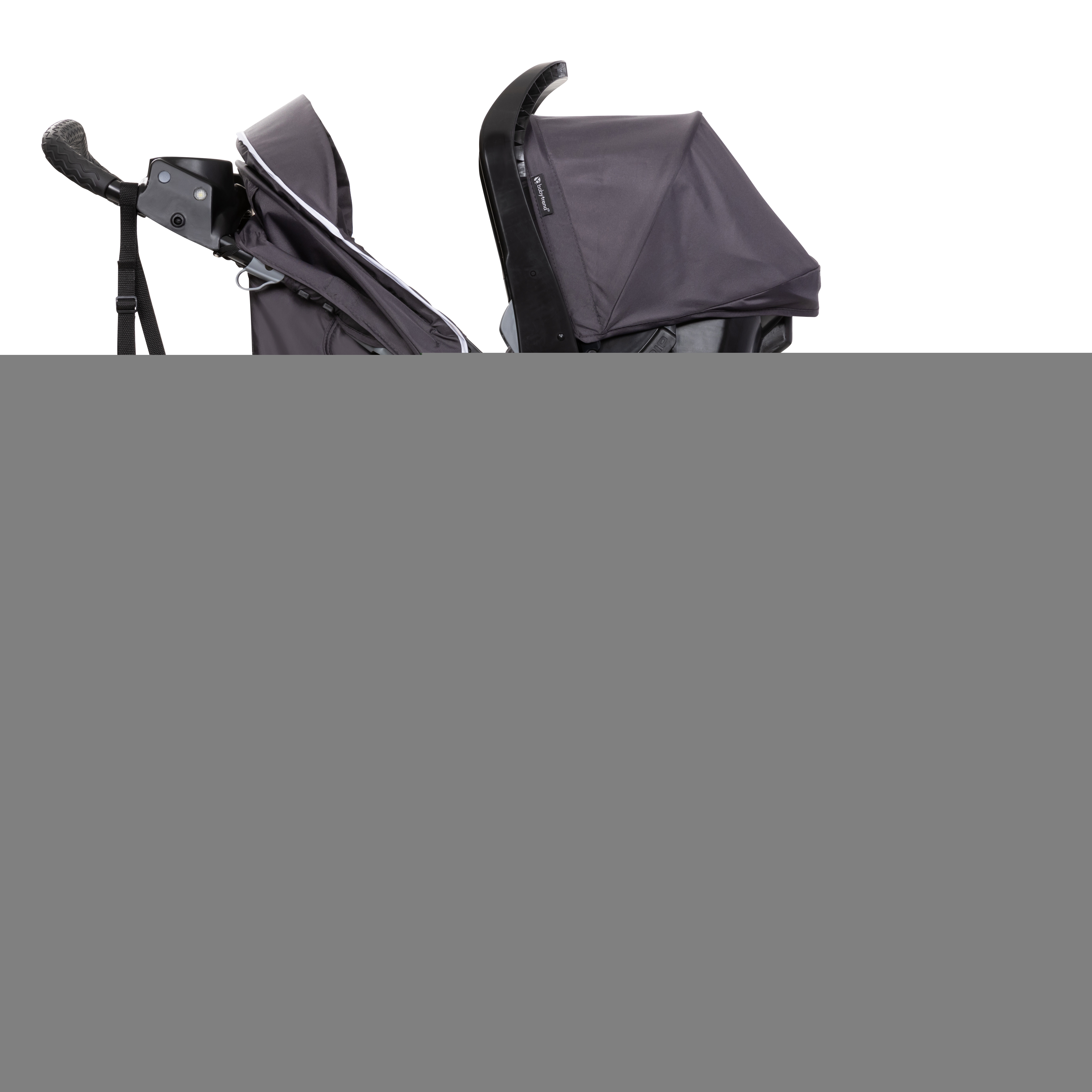 Xcel-R8 Plus Jogging Stroller with LED Lights. Liberty Grey - Image 9