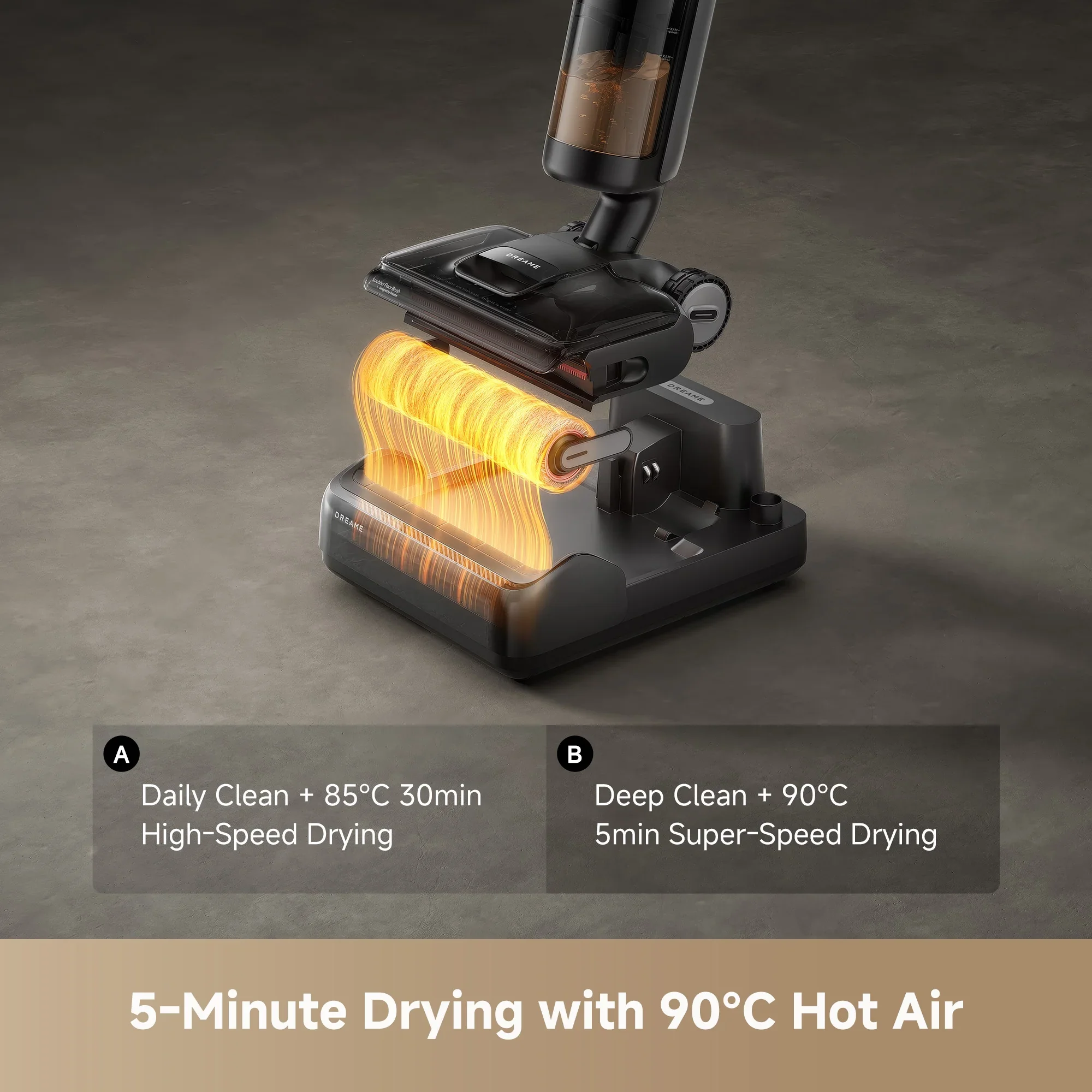 Dreame Cordless Wet/Dry Vacuum Cleaner, Dual-Edge Brushes, 600ml water tank, Self-Propulsion, K20