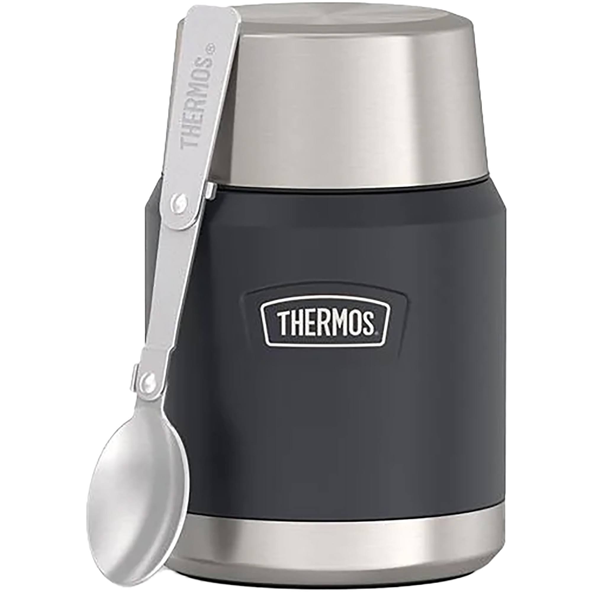 Thermos 16 oz. Icon Stainless Steel Food Jar w/ Spoon - Granite