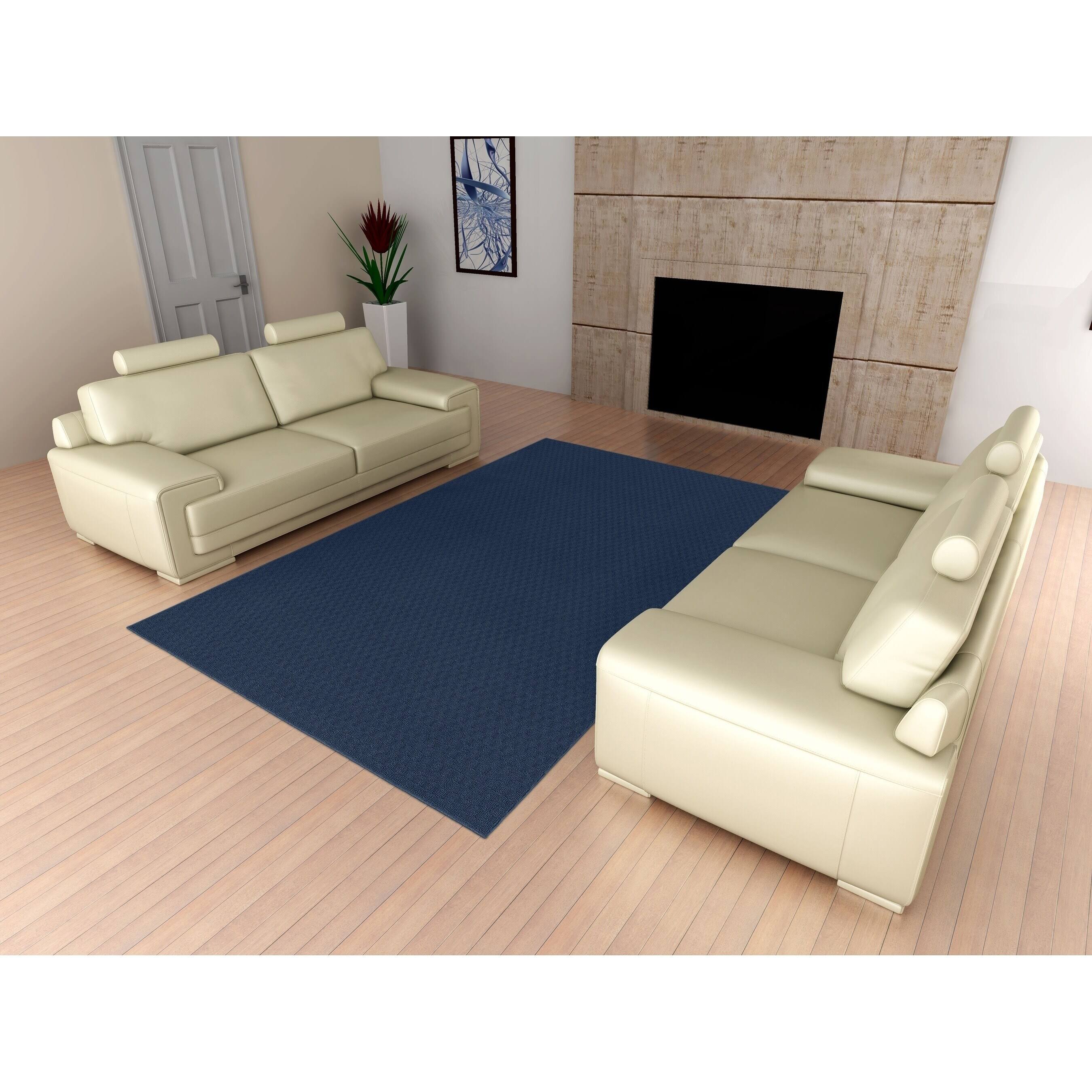 Garland Rug Town Square Indigo 5 ft. x 7 ft. Area Rug Blue