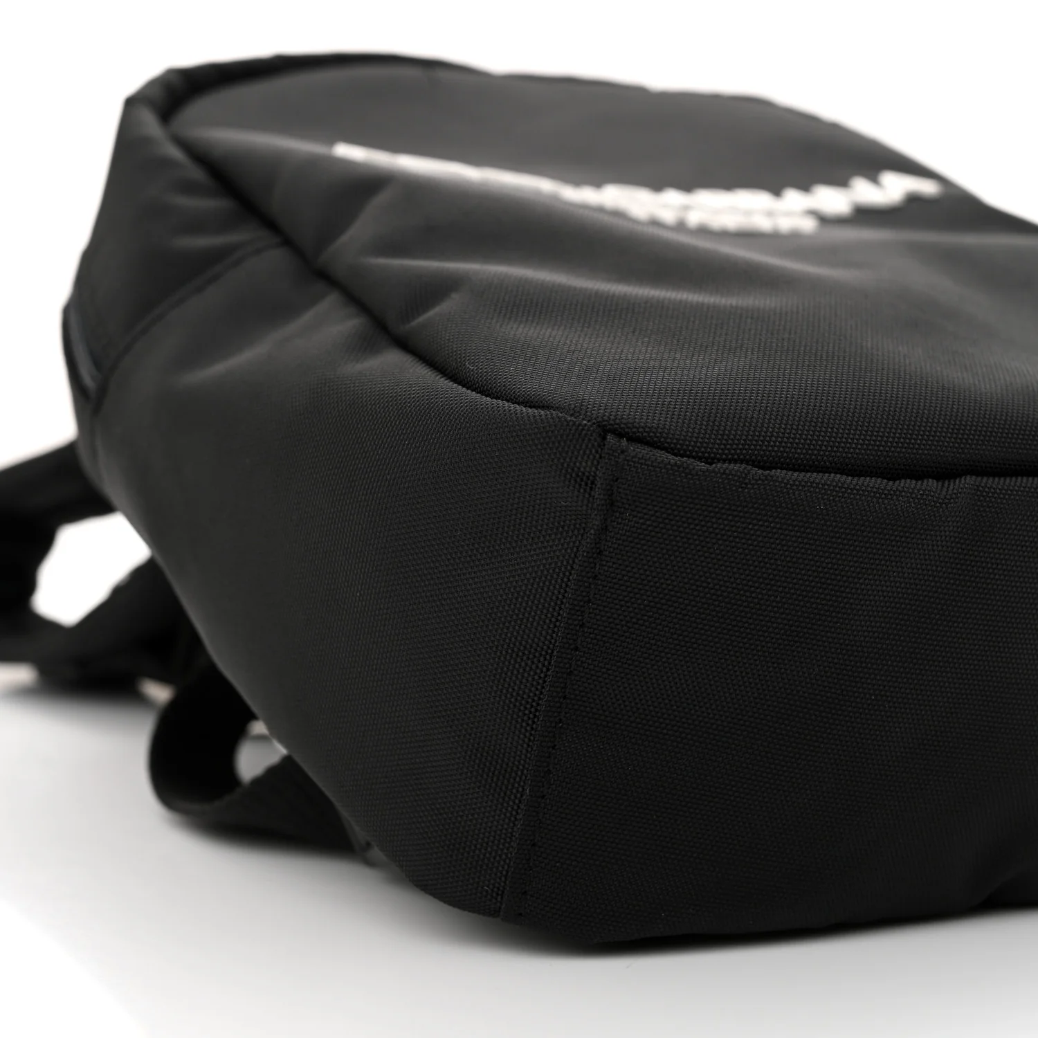 Nylon Logo Childrens Backpack Black