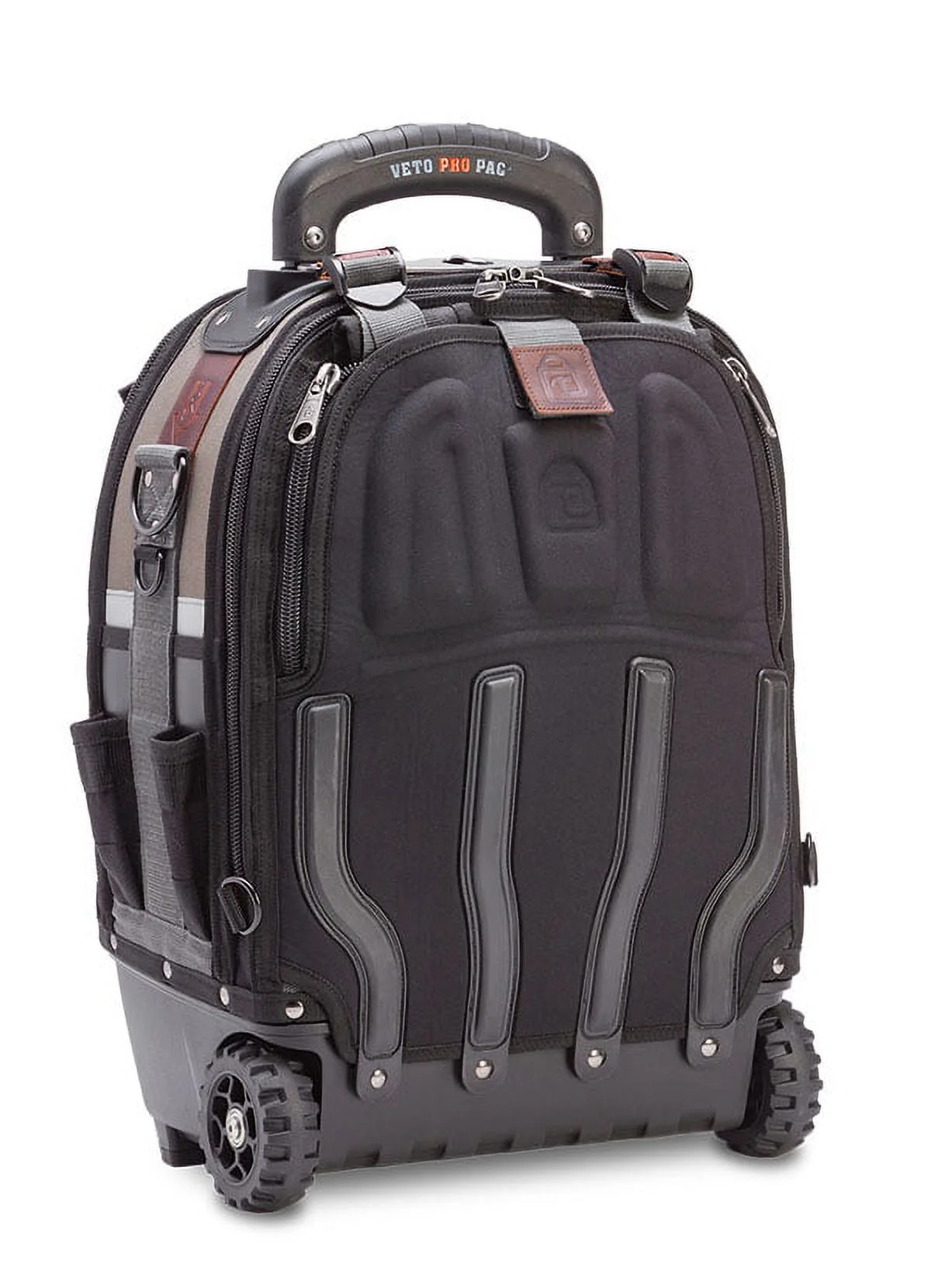 VETO Waterproof Tool Bags with Wheels, Polypropylene Plastic Black