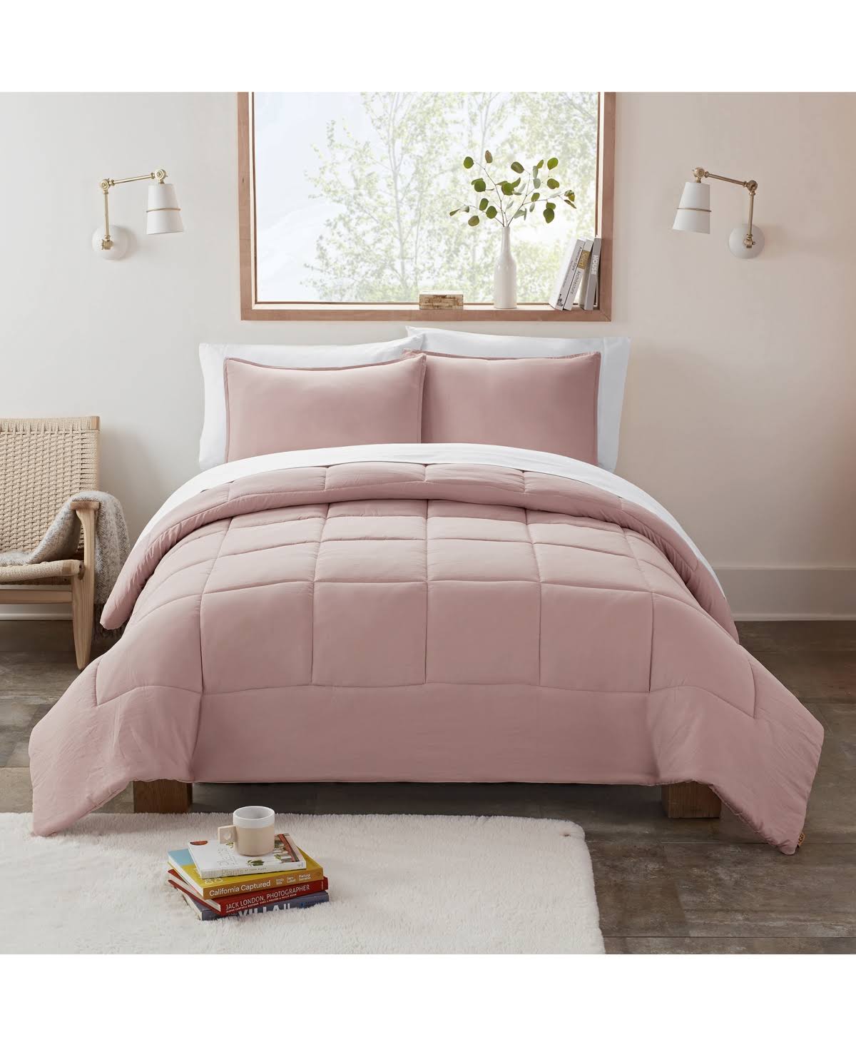 Ugg Devon Reversible Full & Queen Comforter Set in Quartz - 3 ct