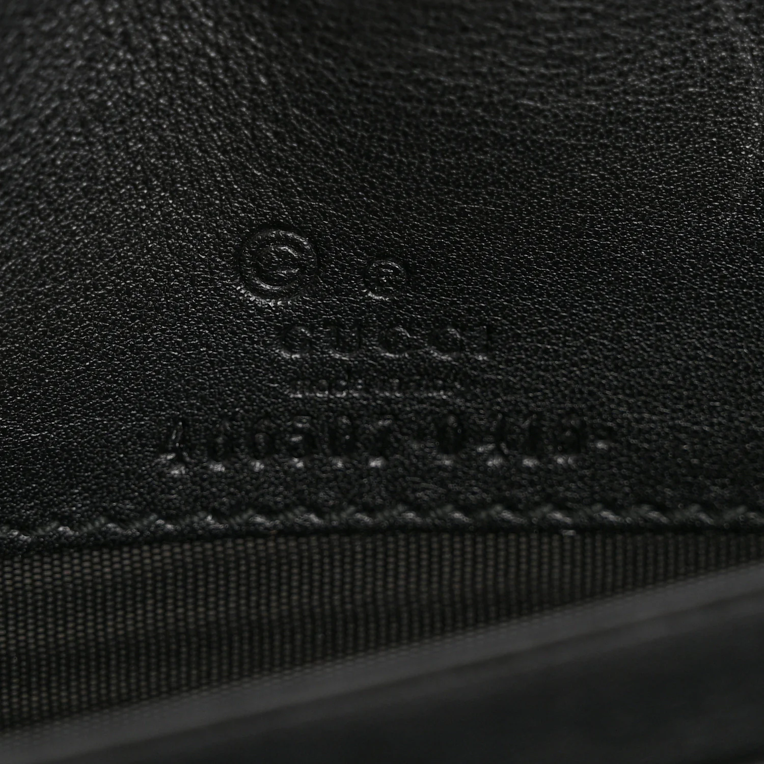 Microguccissima Crossbody Wallet Black
