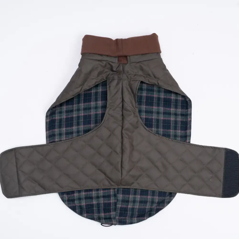 High-Neck Quilted Dog Vest – Warm Fashion Winter Coat