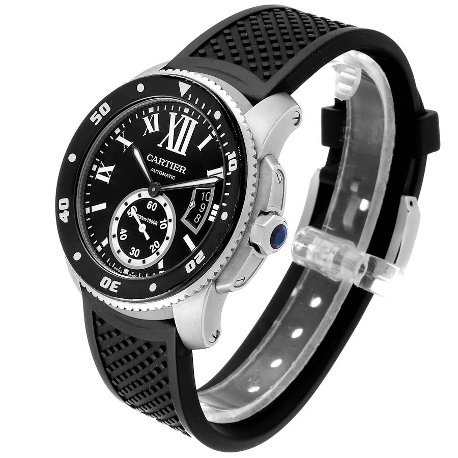 [Super Clone]Calibre Diver Black Rubber 42mm