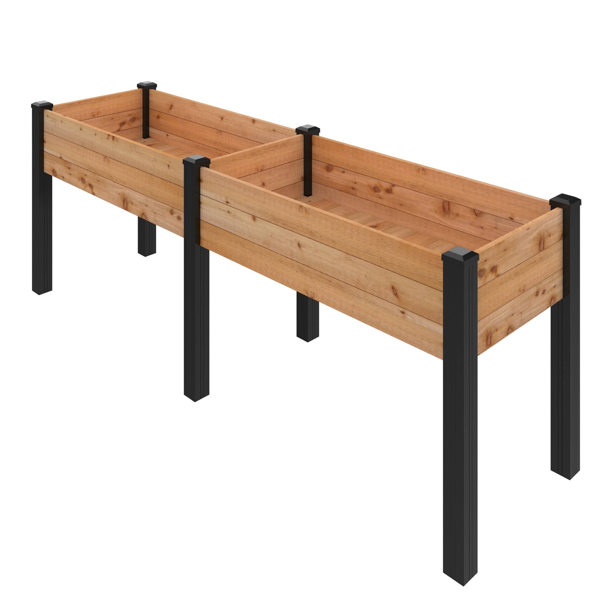Outdoor Essentials Haven 2' x 8' Cedar Elevated Garden Planter