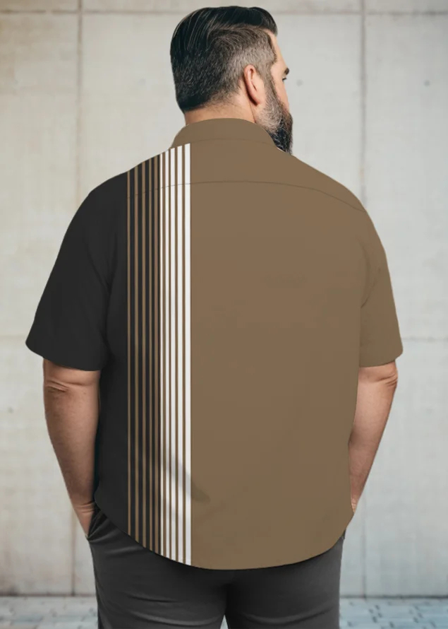 Chemise hawaïenne décontractée à manches courtes pour homme, grandes tailles, modèle 014