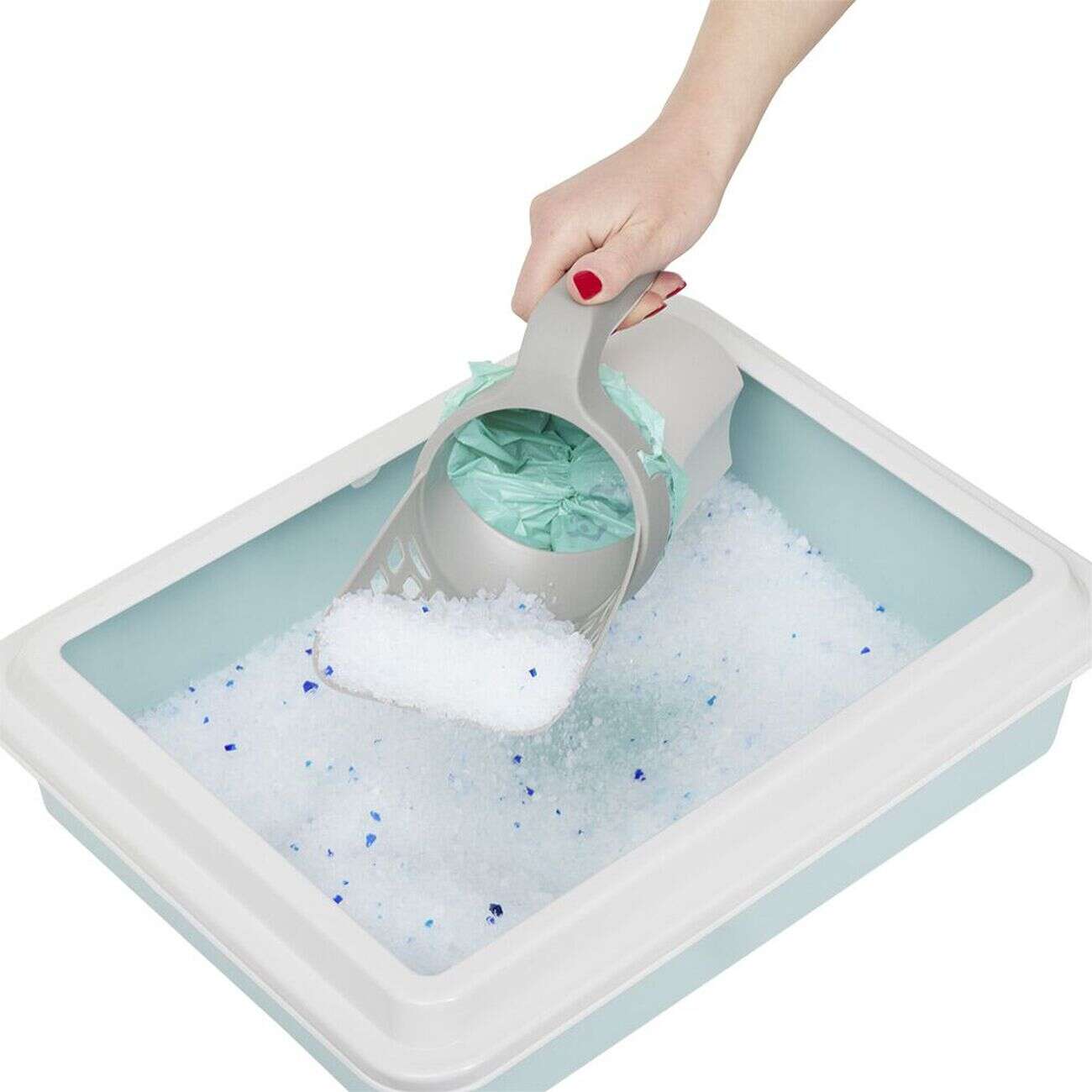 Pelle à litière avec mini poubelle L28,8cm