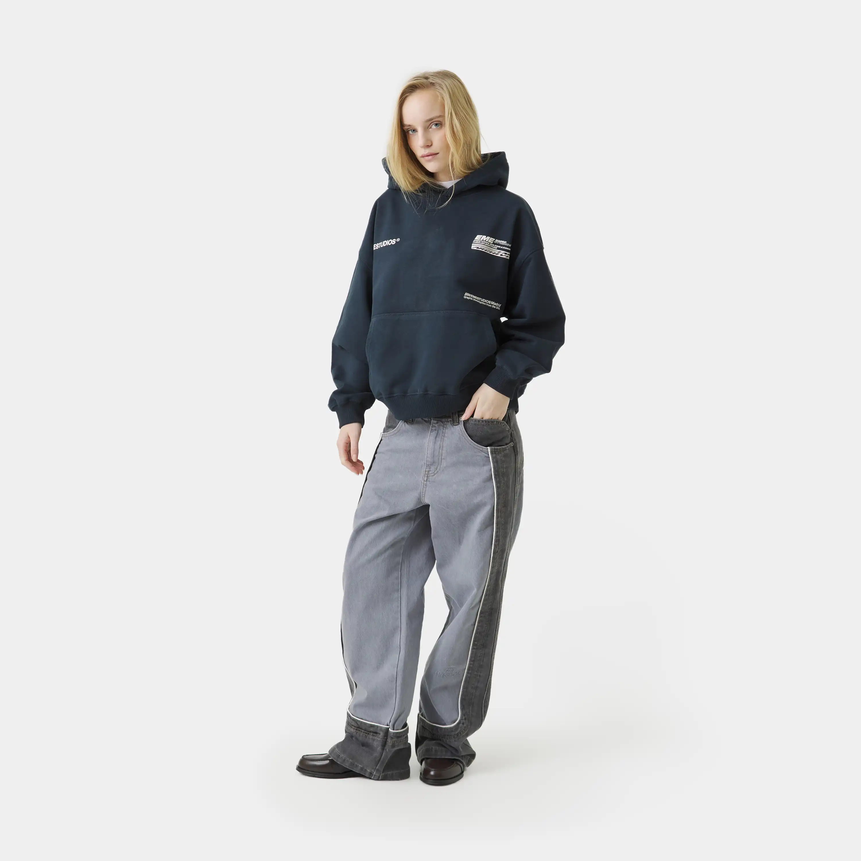 DNA Navy Oversized Hoodie