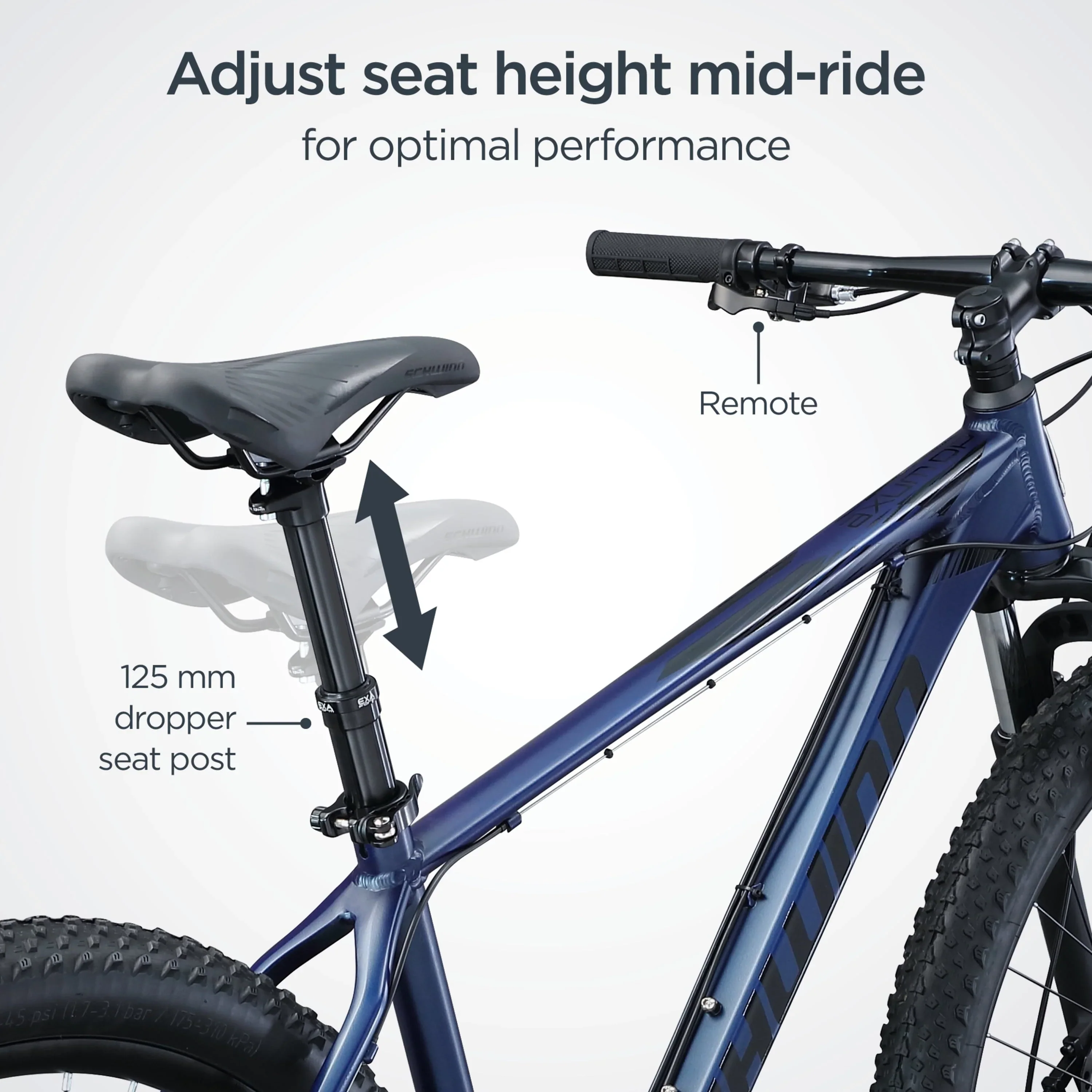 Schwinn Axum DP 29 inch Mens Mountain Bike, 17 inch Frame Adult Bicycle, Blue