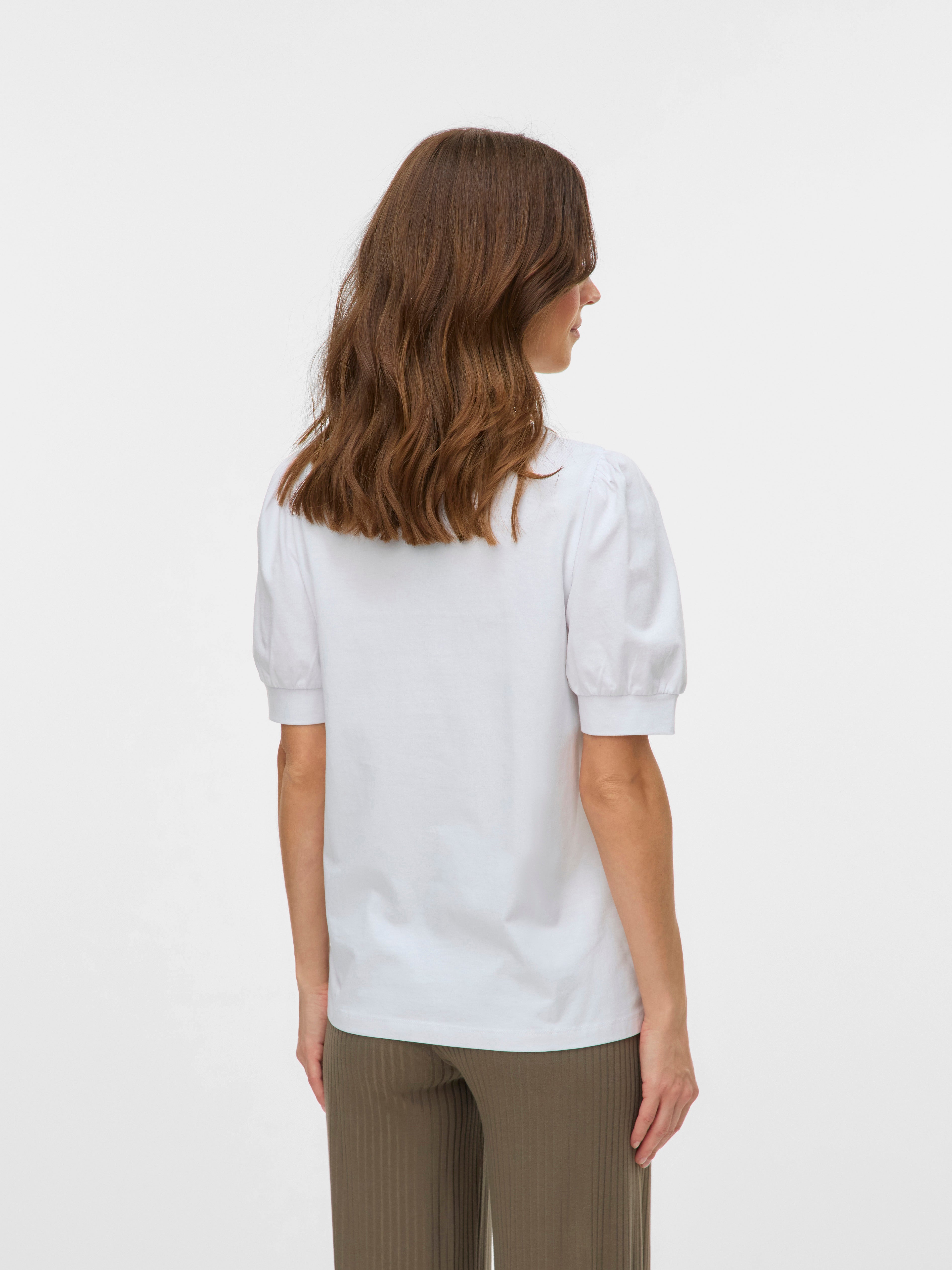 VERO MODA® Regular Fit Round Neck Balloon sleeves T-Shirt