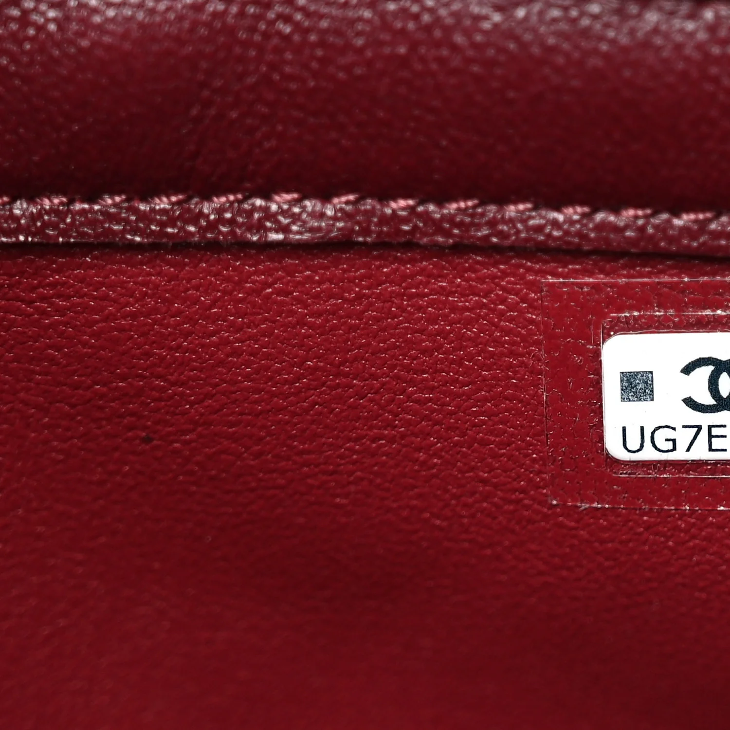 Shiny Calfskin Quilted Clutch With Strap Dark Burgundy