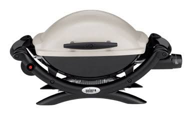 Weber 1-Burner Liquid Propane Portable Tabletop Grill with Push-Button Ignition