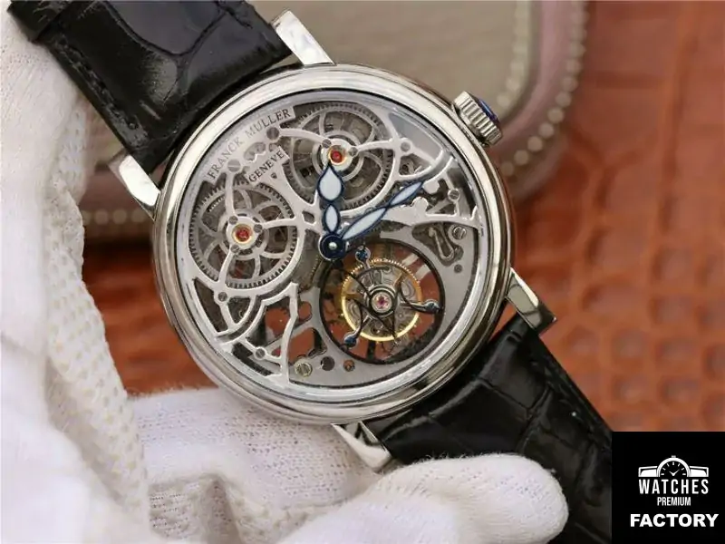 Franck Muller Giga Tourbillon 7048 T G SQT BR Silver Skeleton Dial