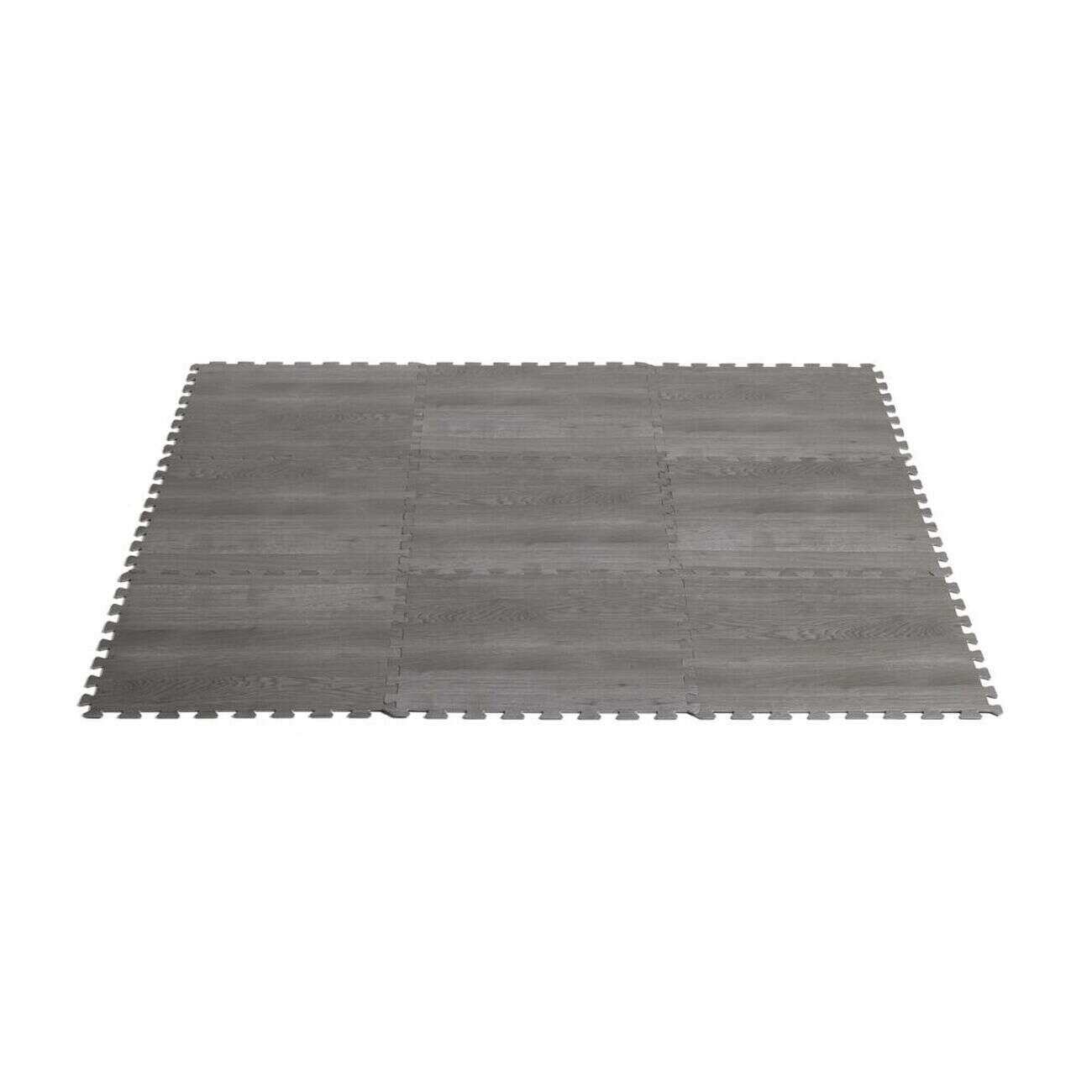 Dalle de protection piscine et spa x9 mousse parquet 50x50cm