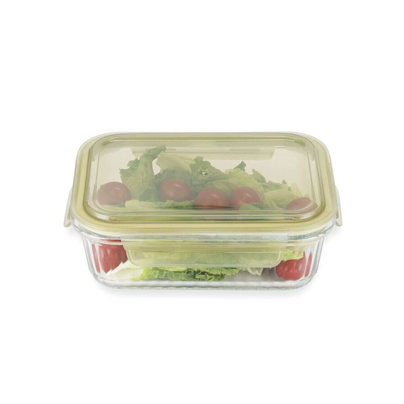 Boîte de conservation en verre avec couvercle plastique 640ml