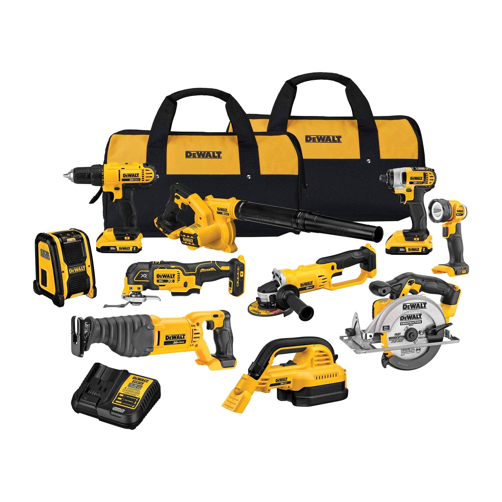 Dewalt DCK1020D2 20V MAX* 10-Tool Combo Kit-Instock
