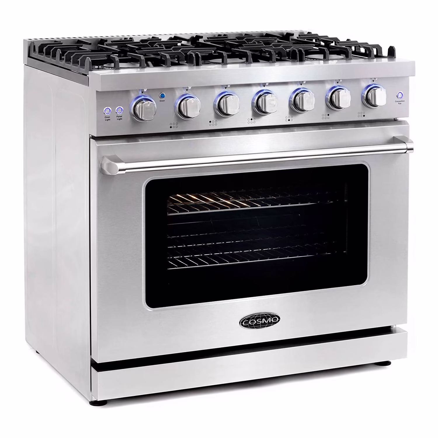 36 Inch 6 Cubic Foot Gas Range Convection Oven with 6 Italian Burners(with out Range Hood)