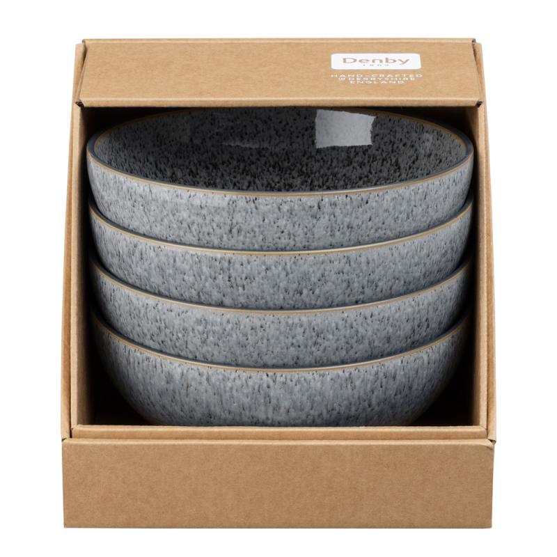 Studio skål 17 cm 4 stk grå
