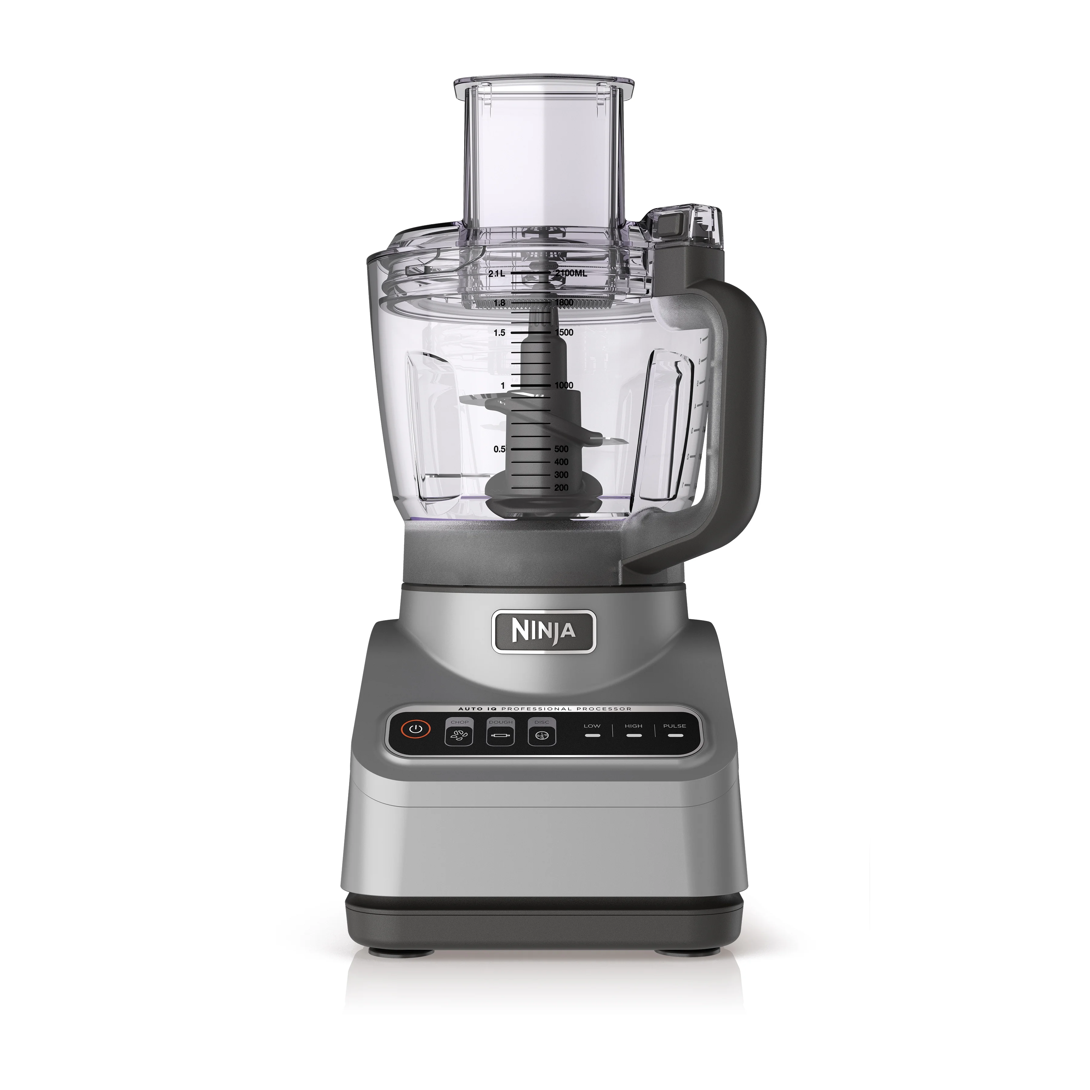 Professional 9 Cup Food Processor, 850 Watts, Auto-iQ 3 Presets, Chop, Dough, Slice, Shred, BN600 Silver(Gray) - Image 2