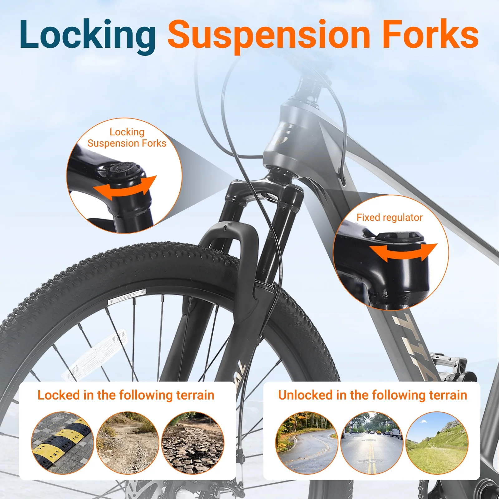 SPATIAL 24/26/27.5/29 in Mountain Bike, 8/21 Speed Lightweight Aluminum Magensium Frame Mountain Bicycle, Fits Men Women Teenagers Adult Disc Brake MTB Bicycle